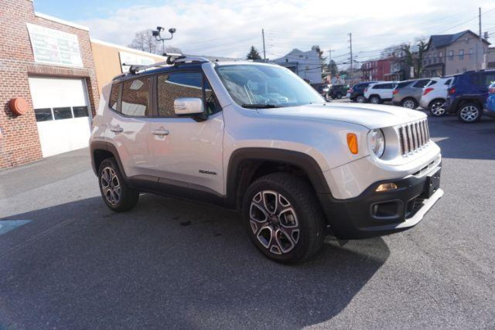 2016 Granite Crystal Metallic Clear Coat /Black, leather Jeep Renegade Limited 4WD (ZACCJBDT4GP) with an 2.4L L4 DOHC 16V engine, 9-Speed Automatic transmission, located at 312 Centre Ave, Schuylkill Haven, PA, 17972, (570) 593-5278, 40.638130, -76.177383 - automatic climate control, back up camera, bluetooth connection, collision avoidance, passive keyless entry, aluminum/alloy wheels, leather seats, luggage rack, power driver's seat, remote engine starter, removeable open air sunroof, heated front seats - Photo#5