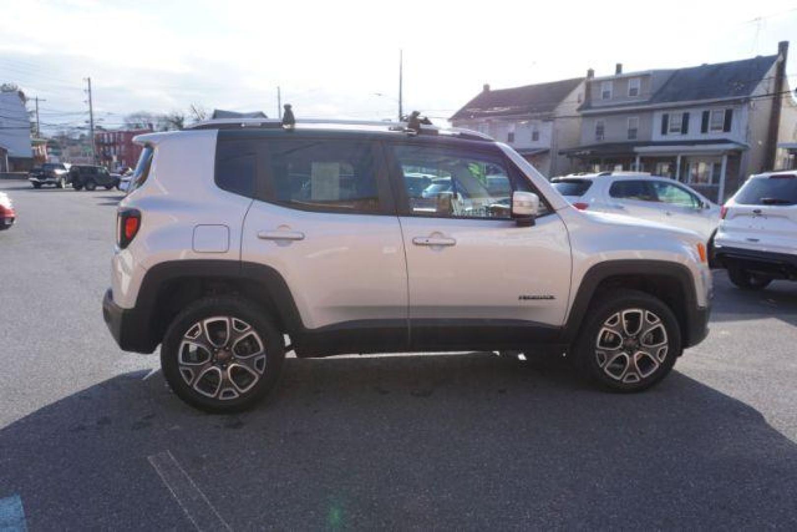 2016 Granite Crystal Metallic Clear Coat /Black, leather Jeep Renegade Limited 4WD (ZACCJBDT4GP) with an 2.4L L4 DOHC 16V engine, 9-Speed Automatic transmission, located at 312 Centre Ave, Schuylkill Haven, PA, 17972, (570) 593-5278, 40.638130, -76.177383 - automatic climate control, back up camera, bluetooth connection, collision avoidance, passive keyless entry, aluminum/alloy wheels, leather seats, luggage rack, power driver's seat, remote engine starter, removeable open air sunroof, heated front seats - Photo#8