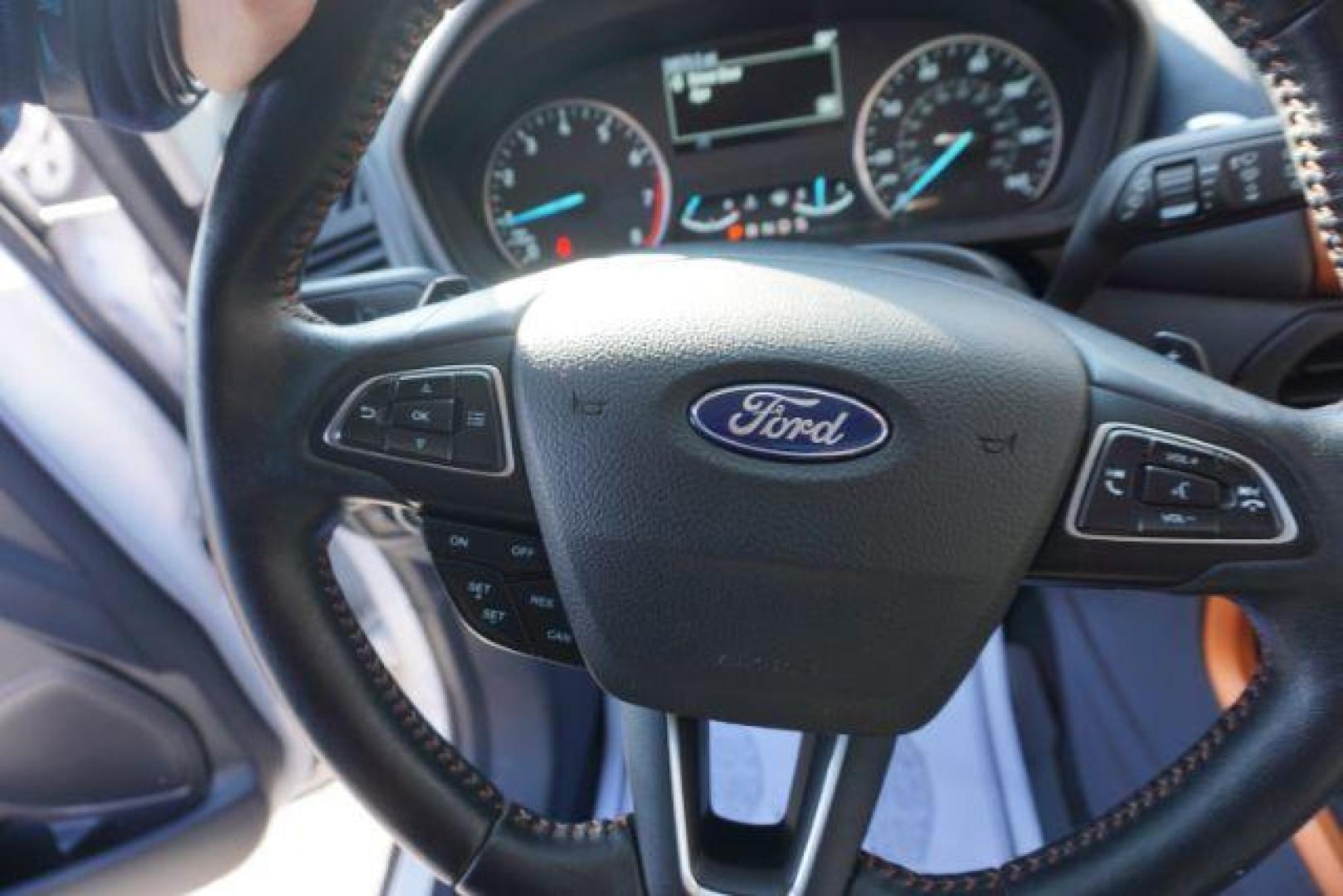 2018 Diamond White /Ebony Black, leather/premium cloth Ford EcoSport SES AWD (MAJ6P1CL4JC) with an 2.0L L4 DOHC 16V engine, 6-Speed Automatic transmission, located at 312 Centre Ave, Schuylkill Haven, PA, 17972, (570) 593-5278, 40.638130, -76.177383 - luggage rack - Photo#22