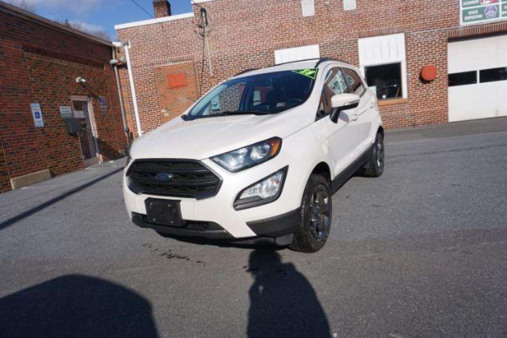 2018 Diamond White /Ebony Black, leather/premium cloth Ford EcoSport SES AWD (MAJ6P1CL4JC) with an 2.0L L4 DOHC 16V engine, 6-Speed Automatic transmission, located at 312 Centre Ave, Schuylkill Haven, PA, 17972, (570) 593-5278, 40.638130, -76.177383 - luggage rack - Photo#2