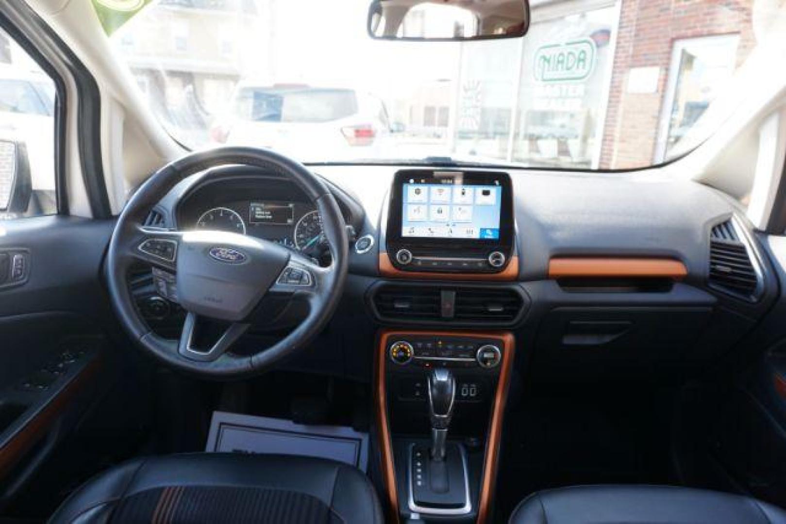 2018 Diamond White /Ebony Black, leather/premium cloth Ford EcoSport SES AWD (MAJ6P1CL4JC) with an 2.0L L4 DOHC 16V engine, 6-Speed Automatic transmission, located at 312 Centre Ave, Schuylkill Haven, PA, 17972, (570) 593-5278, 40.638130, -76.177383 - luggage rack - Photo#42