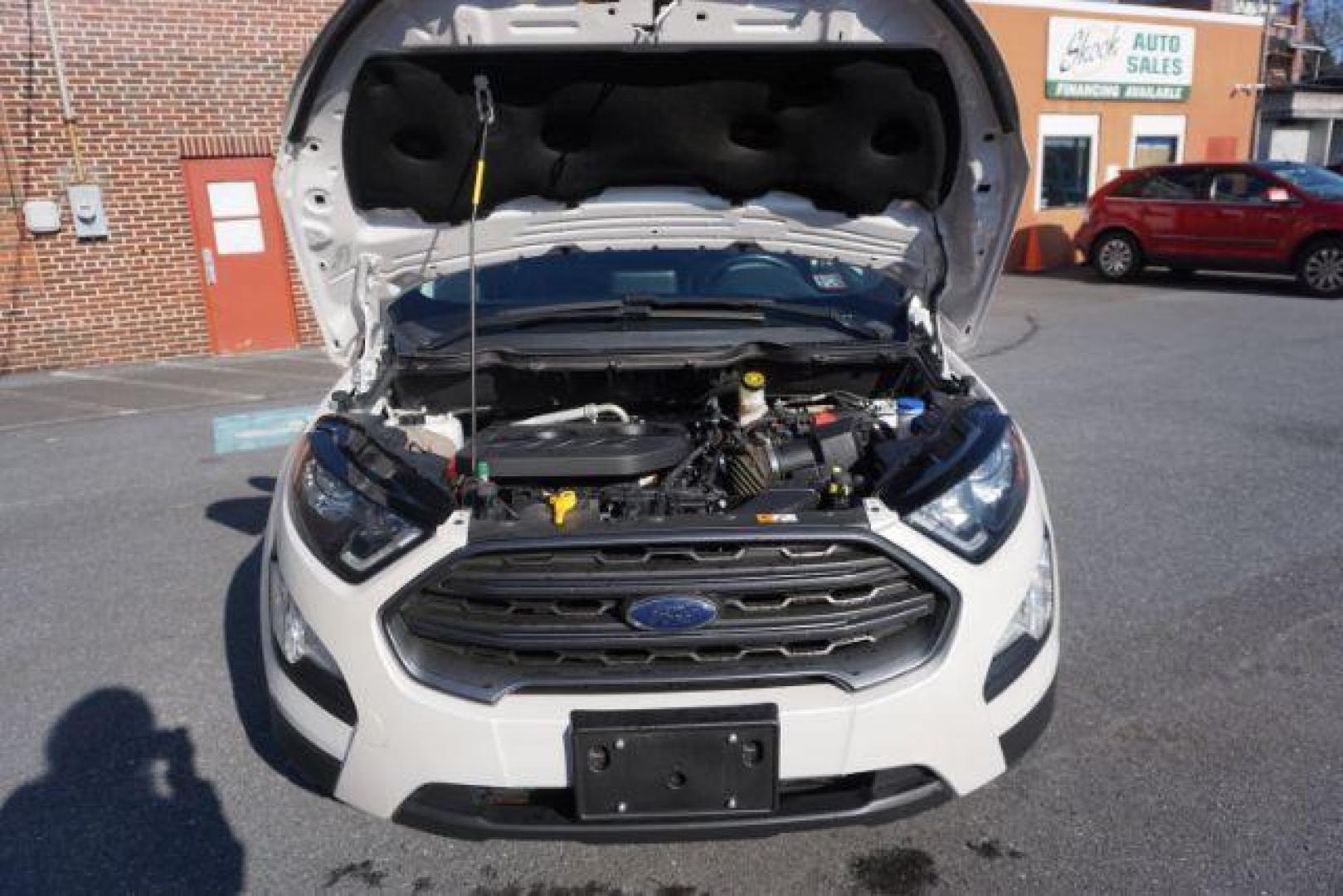 2018 Diamond White /Ebony Black, leather/premium cloth Ford EcoSport SES AWD (MAJ6P1CL4JC) with an 2.0L L4 DOHC 16V engine, 6-Speed Automatic transmission, located at 312 Centre Ave, Schuylkill Haven, PA, 17972, (570) 593-5278, 40.638130, -76.177383 - luggage rack - Photo#58