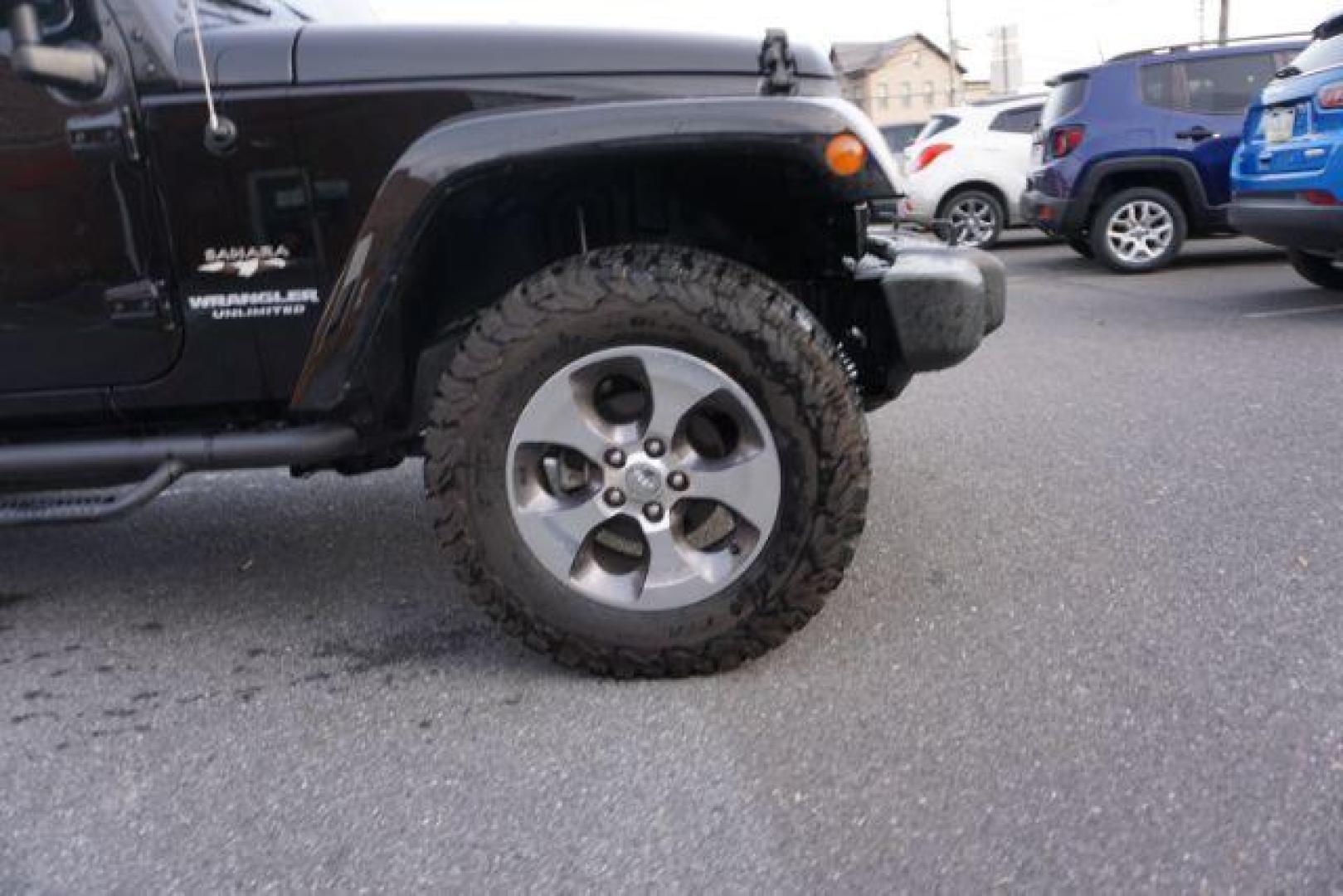 2016 Black Clear Coat /Black, leather Jeep Wrangler Unlimited Sahara 4WD (1C4BJWEG4GL) with an 3.6L V6 DOHC 24V FFV engine, 5-Speed Automatic transmission, located at 312 Centre Ave, Schuylkill Haven, PA, 17972, (570) 593-5278, 40.638130, -76.177383 - automatic climate control, bluetooth, navigation, fixed running boards, hard top, leather seats, remote engine starter, towing pkg, heated front seats, Alpine stereo system - Photo#5