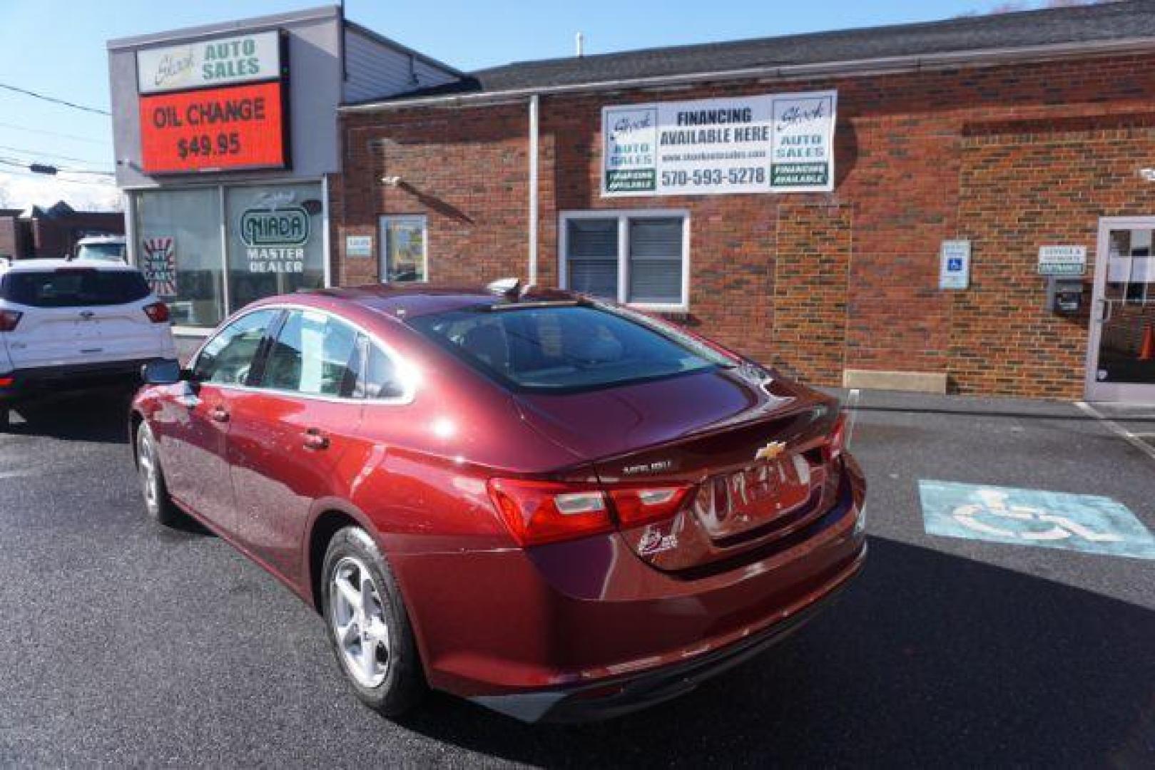 2016 Butte Red Metalllic Chevrolet Malibu LS (1G1ZB5ST5GF) with an 1.5L L4 DOHC 16V engine, 6-Speed Automatic transmission, located at 312 Centre Ave, Schuylkill Haven, PA, 17972, (570) 593-5278, 40.638130, -76.177383 - remote engine starter - Photo#10