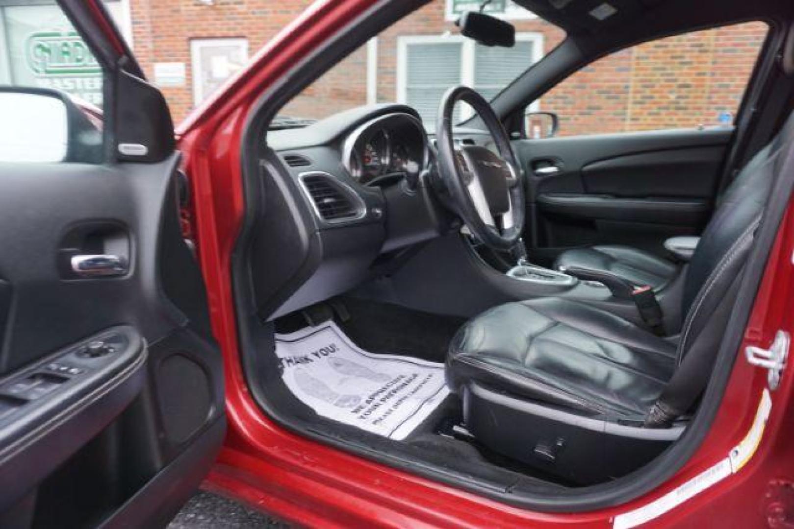 2014 Dp Cherry Red Crystal PC /Black Chrysler 200 Limited (1C3CCBCG6EN) with an 3.6L V6 DOHC 24V FFV engine, 6-Speed Automatic transmission, located at 312 Centre Ave, Schuylkill Haven, PA, 17972, (570) 593-5278, 40.638130, -76.177383 - bluetooth, 3.6L V6 engine, aluminum/alloy wheels, fog lights, leather seats, power driver's seat, remote engine starter, heated front seats, Boston acoustics stereo - Photo#18