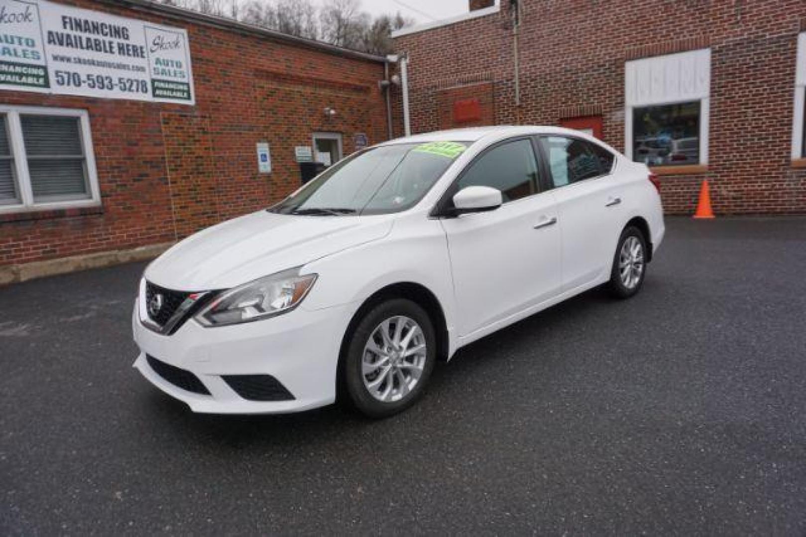 2017 Fresh Powder /Charcoal, cloth Nissan Sentra S CVT (3N1AB7AP6HY) with an 1.8L L4 SFI DOHC 16V engine, Continuously Variable Transmission transmission, located at 312 Centre Ave, Schuylkill Haven, PA, 17972, (570) 593-5278, 40.638130, -76.177383 - Photo#2