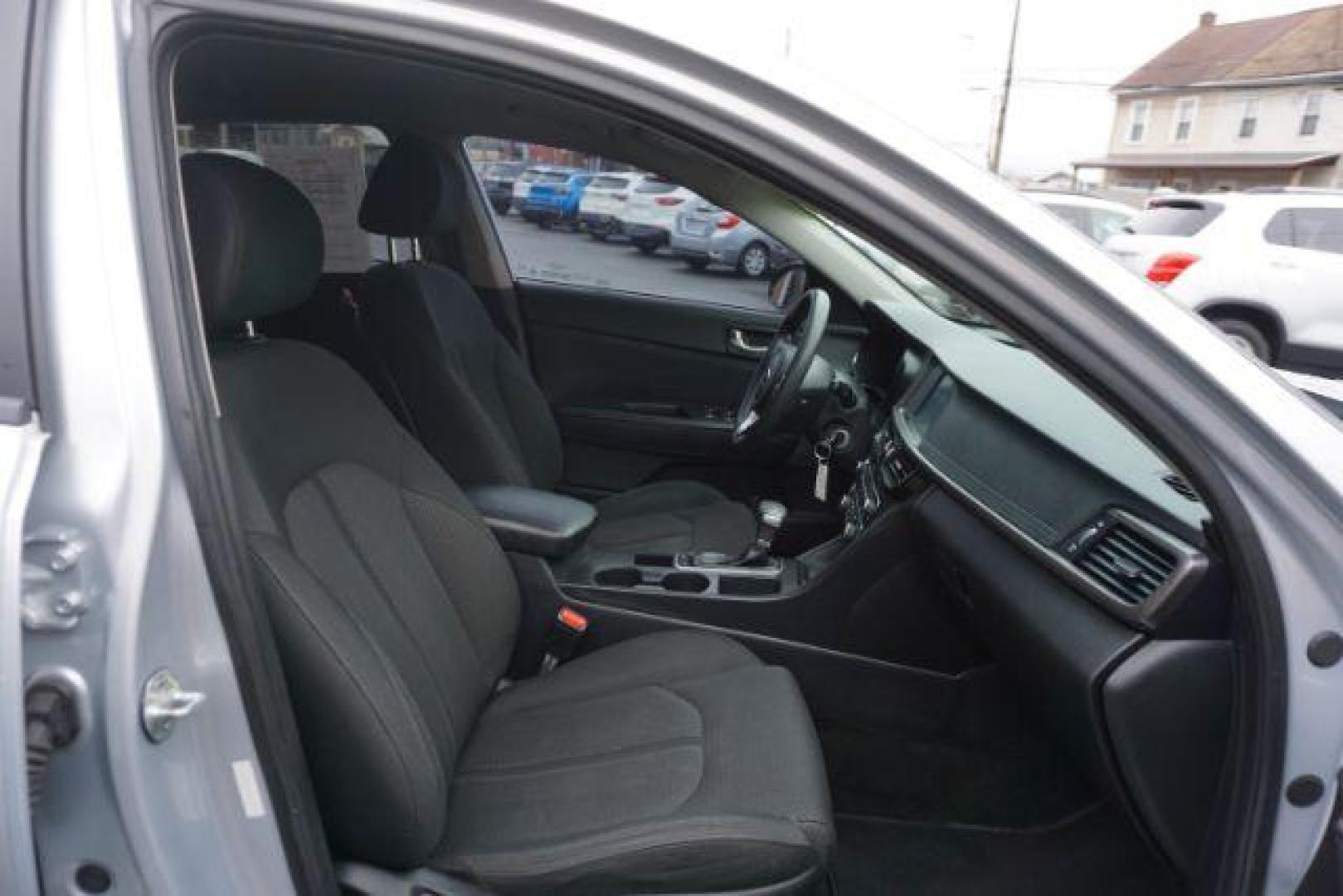 2018 Silky Silver /Black Cloth, cloth Kia Optima LX (5XXGT4L3XJG) with an 2.4L L4 DOHC 16V engine, 6-Speed Automatic transmission, located at 312 Centre Ave, Schuylkill Haven, PA, 17972, (570) 593-5278, 40.638130, -76.177383 - blind spot monitor, rear parking sensors - Photo#49