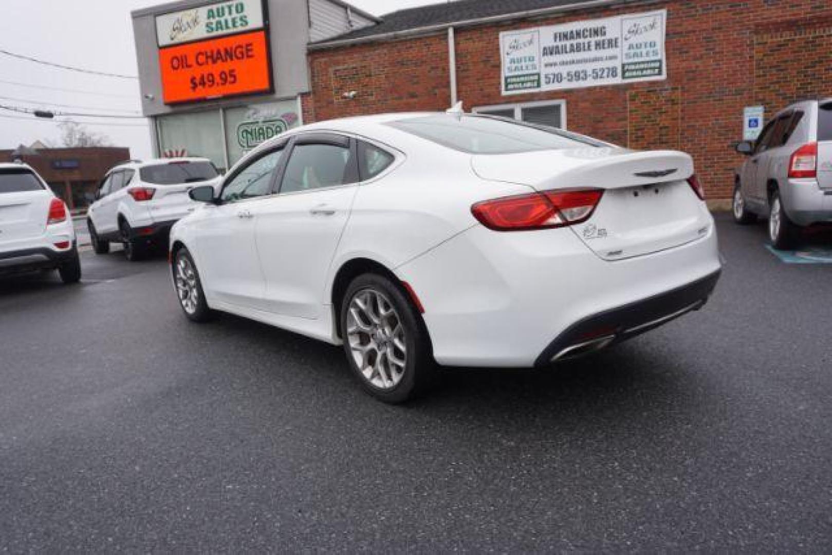 2016 Bright White Clear Coat /black leather Chrysler 200 C AWD (1C3CCCEG7GN) with an 3.6L V6 DOHC 24V FFV engine, 9-Speed Automatic transmission, located at 312 Centre Ave, Schuylkill Haven, PA, 17972, (570) 593-5278, 40.638130, -76.177383 - bluetooth, navigation, aluminum/alloy wheels, leather seats, power passenger seat, power sunroof, Alpine Stereo System - Photo#10