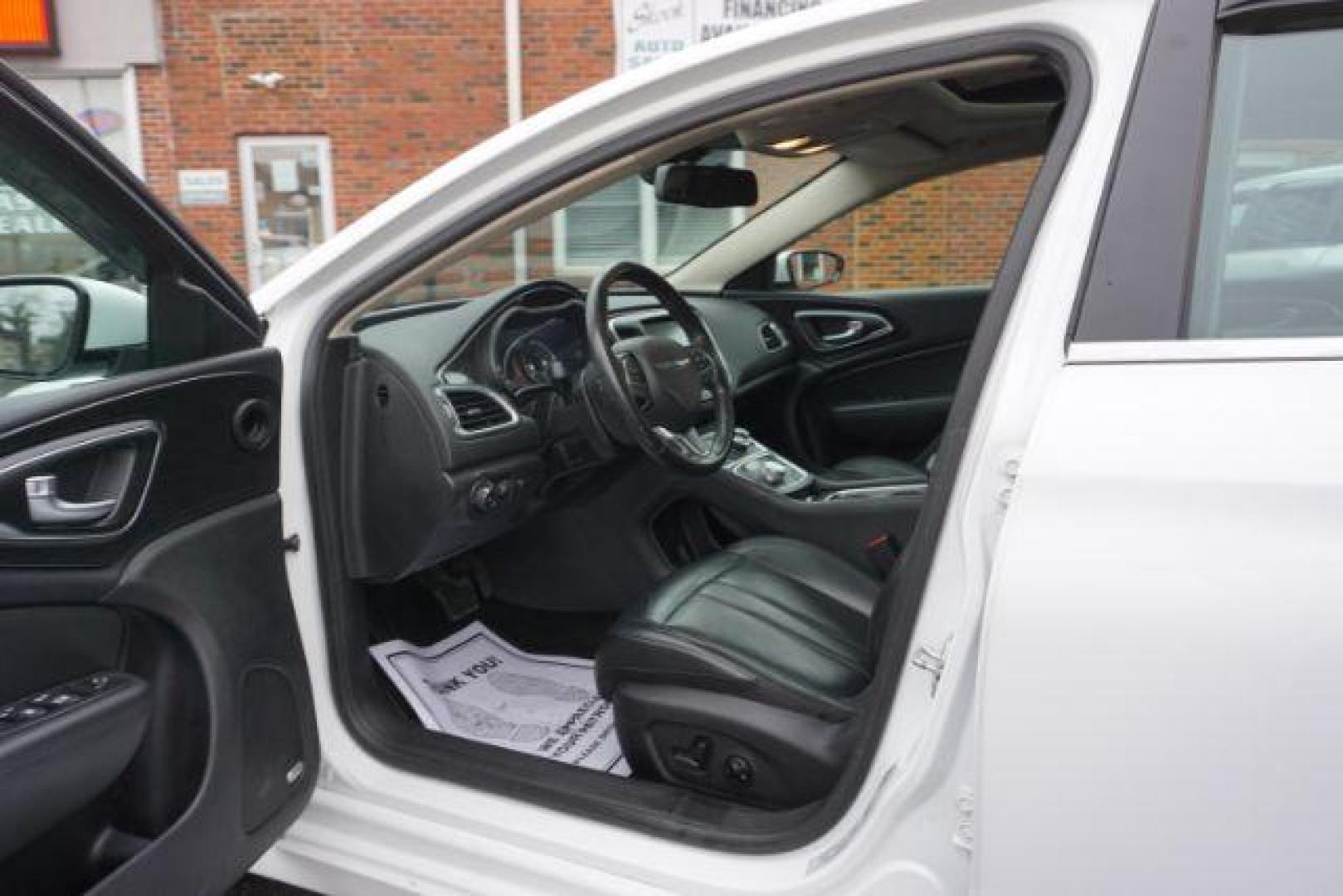 2016 Bright White Clear Coat /black leather Chrysler 200 C AWD (1C3CCCEG7GN) with an 3.6L V6 DOHC 24V FFV engine, 9-Speed Automatic transmission, located at 312 Centre Ave, Schuylkill Haven, PA, 17972, (570) 593-5278, 40.638130, -76.177383 - bluetooth, navigation, aluminum/alloy wheels, leather seats, power passenger seat, power sunroof, Alpine Stereo System - Photo#18