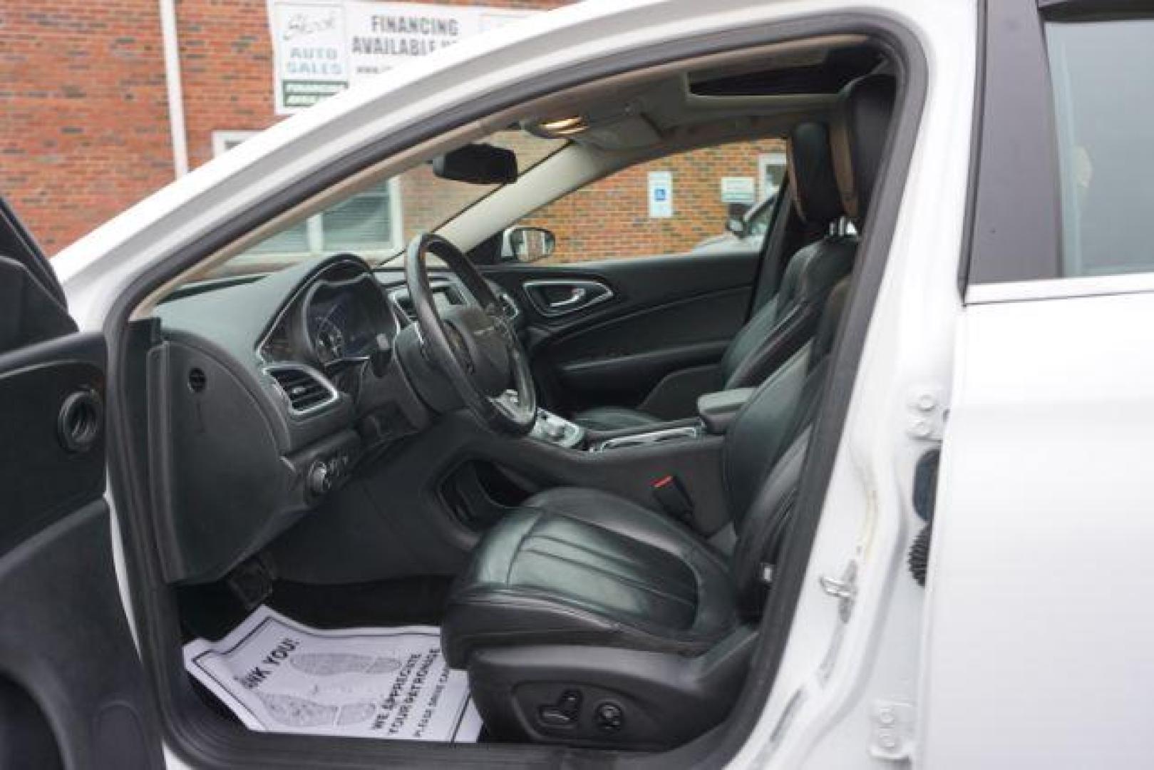 2016 Bright White Clear Coat /black leather Chrysler 200 C AWD (1C3CCCEG7GN) with an 3.6L V6 DOHC 24V FFV engine, 9-Speed Automatic transmission, located at 312 Centre Ave, Schuylkill Haven, PA, 17972, (570) 593-5278, 40.638130, -76.177383 - bluetooth, navigation, aluminum/alloy wheels, leather seats, power passenger seat, power sunroof, Alpine Stereo System - Photo#19