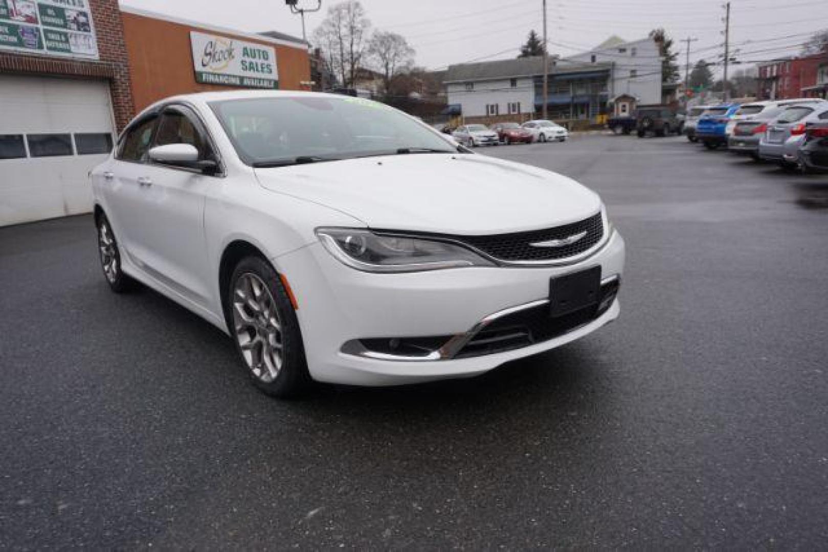 2016 Bright White Clear Coat /black leather Chrysler 200 C AWD (1C3CCCEG7GN) with an 3.6L V6 DOHC 24V FFV engine, 9-Speed Automatic transmission, located at 312 Centre Ave, Schuylkill Haven, PA, 17972, (570) 593-5278, 40.638130, -76.177383 - bluetooth, navigation, aluminum/alloy wheels, leather seats, power passenger seat, power sunroof, Alpine Stereo System - Photo#4