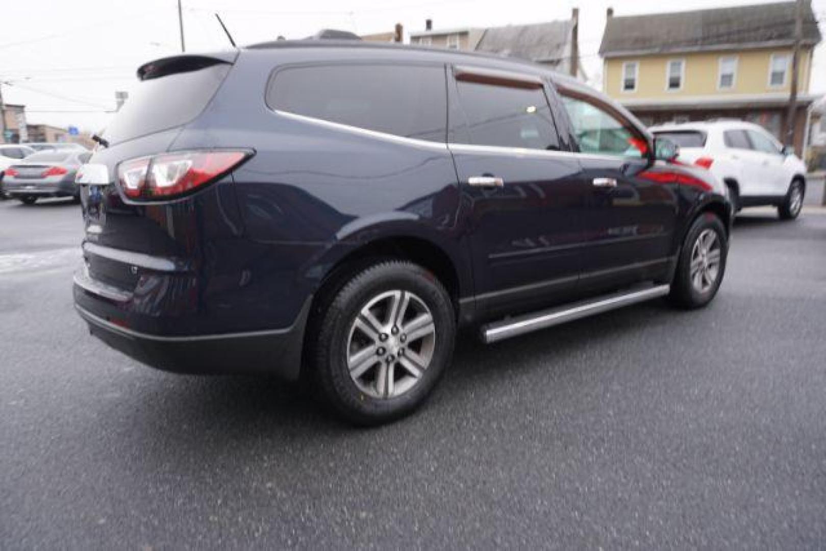 2017 Blue Velvet Metallic /Dark Titanium / Light Titanium, premium cloth Chevrolet Traverse 1LT AWD (1GNKVGKD5HJ) with an 3.6L V6 DOHC 24V engine, 6-Speed Automatic transmission, located at 312 Centre Ave, Schuylkill Haven, PA, 17972, (570) 593-5278, 40.638130, -76.177383 - rear parking sensors, aluminum/alloy wheels, fixed running boards, luggage rack, power driver's seat, towing pkg, heated front seats - Photo#9