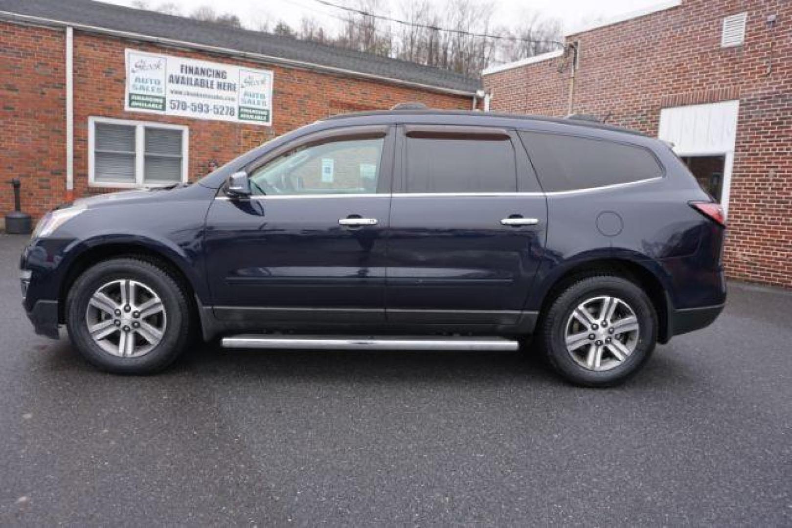 2017 Blue Velvet Metallic /Dark Titanium / Light Titanium, premium cloth Chevrolet Traverse 1LT AWD (1GNKVGKD5HJ) with an 3.6L V6 DOHC 24V engine, 6-Speed Automatic transmission, located at 312 Centre Ave, Schuylkill Haven, PA, 17972, (570) 593-5278, 40.638130, -76.177383 - rear parking sensors, aluminum/alloy wheels, fixed running boards, luggage rack, power driver's seat, towing pkg, heated front seats - Photo#15