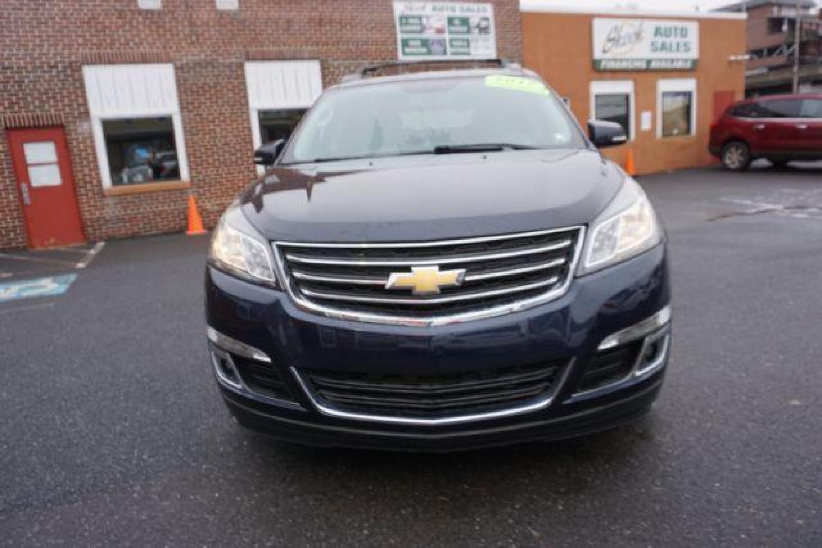 2017 Blue Velvet Metallic /Dark Titanium / Light Titanium, premium cloth Chevrolet Traverse 1LT AWD (1GNKVGKD5HJ) with an 3.6L V6 DOHC 24V engine, 6-Speed Automatic transmission, located at 312 Centre Ave, Schuylkill Haven, PA, 17972, (570) 593-5278, 40.638130, -76.177383 - rear parking sensors, aluminum/alloy wheels, fixed running boards, luggage rack, power driver's seat, towing pkg, heated front seats - Photo#3