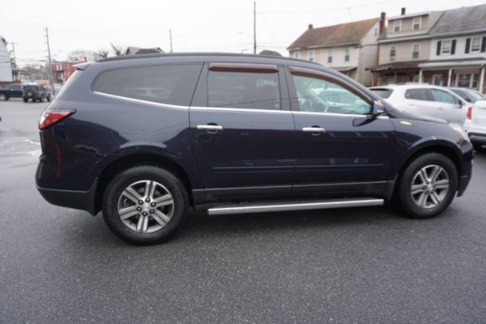 2017 Blue Velvet Metallic /Dark Titanium / Light Titanium, premium cloth Chevrolet Traverse 1LT AWD (1GNKVGKD5HJ) with an 3.6L V6 DOHC 24V engine, 6-Speed Automatic transmission, located at 312 Centre Ave, Schuylkill Haven, PA, 17972, (570) 593-5278, 40.638130, -76.177383 - rear parking sensors, aluminum/alloy wheels, fixed running boards, luggage rack, power driver's seat, towing pkg, heated front seats - Photo#8