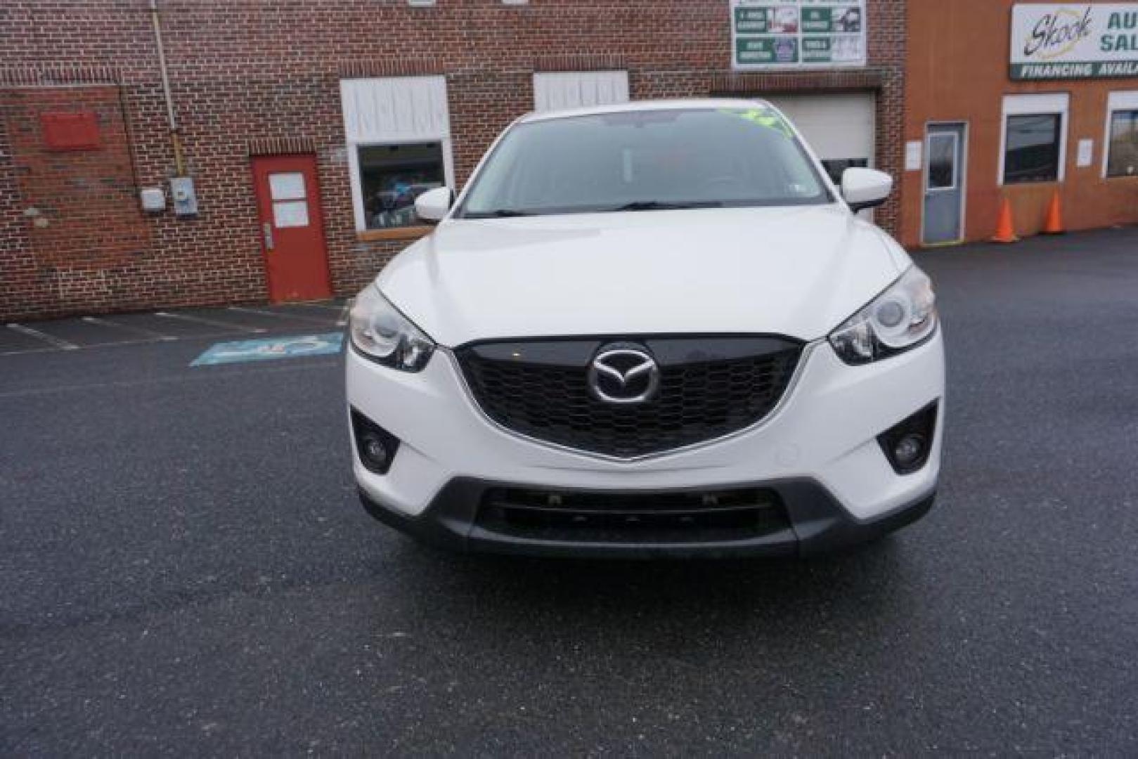 2014 Crystal White Pearl Mica /Sand Mazda CX-5 Touring AWD (JM3KE4CY4E0) with an 2.5L L4 DOHC 16V engine, 6-Speed Automatic transmission, located at 312 Centre Ave, Schuylkill Haven, PA, 17972, (570) 593-5278, 40.638130, -76.177383 - bluetooth, navigation system, fog lights - Photo#3