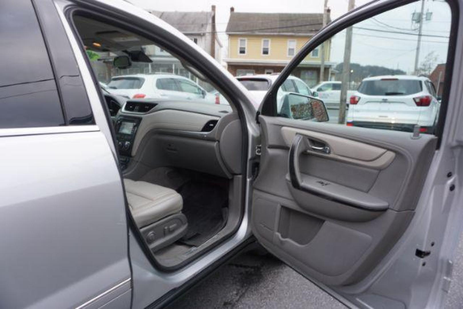 2017 Silver Ice Metallic /Ebony, premium leather Chevrolet Traverse Premier AWD (1GNKVJKD2HJ) with an 3.6L V6 DOHC 24V engine, 6-Speed Automatic transmission, located at 312 Centre Ave, Schuylkill Haven, PA, 17972, (570) 593-5278, 40.638130, -76.177383 - automatic climate control, blind spot monitor, navigation, rear parking sensors, univ garage door opener, aluminum/alloy wheels, leather seats, luggage rack, power driver's seat, power passenger seat, rear bucket seats, towing/camper pkg, driver's seat memory, heated front seats, Bose Premium Stereo - Photo#51