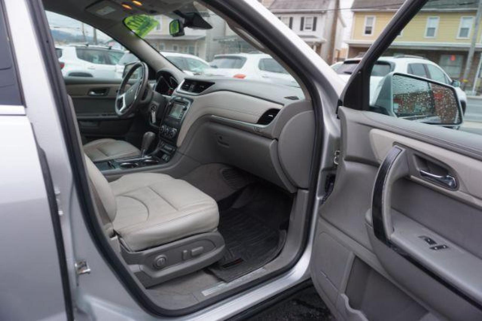 2017 Silver Ice Metallic /Ebony, premium leather Chevrolet Traverse Premier AWD (1GNKVJKD2HJ) with an 3.6L V6 DOHC 24V engine, 6-Speed Automatic transmission, located at 312 Centre Ave, Schuylkill Haven, PA, 17972, (570) 593-5278, 40.638130, -76.177383 - automatic climate control, blind spot monitor, navigation, rear parking sensors, univ garage door opener, aluminum/alloy wheels, leather seats, luggage rack, power driver's seat, power passenger seat, rear bucket seats, towing/camper pkg, driver's seat memory, heated front seats, Bose Premium Stereo - Photo#53