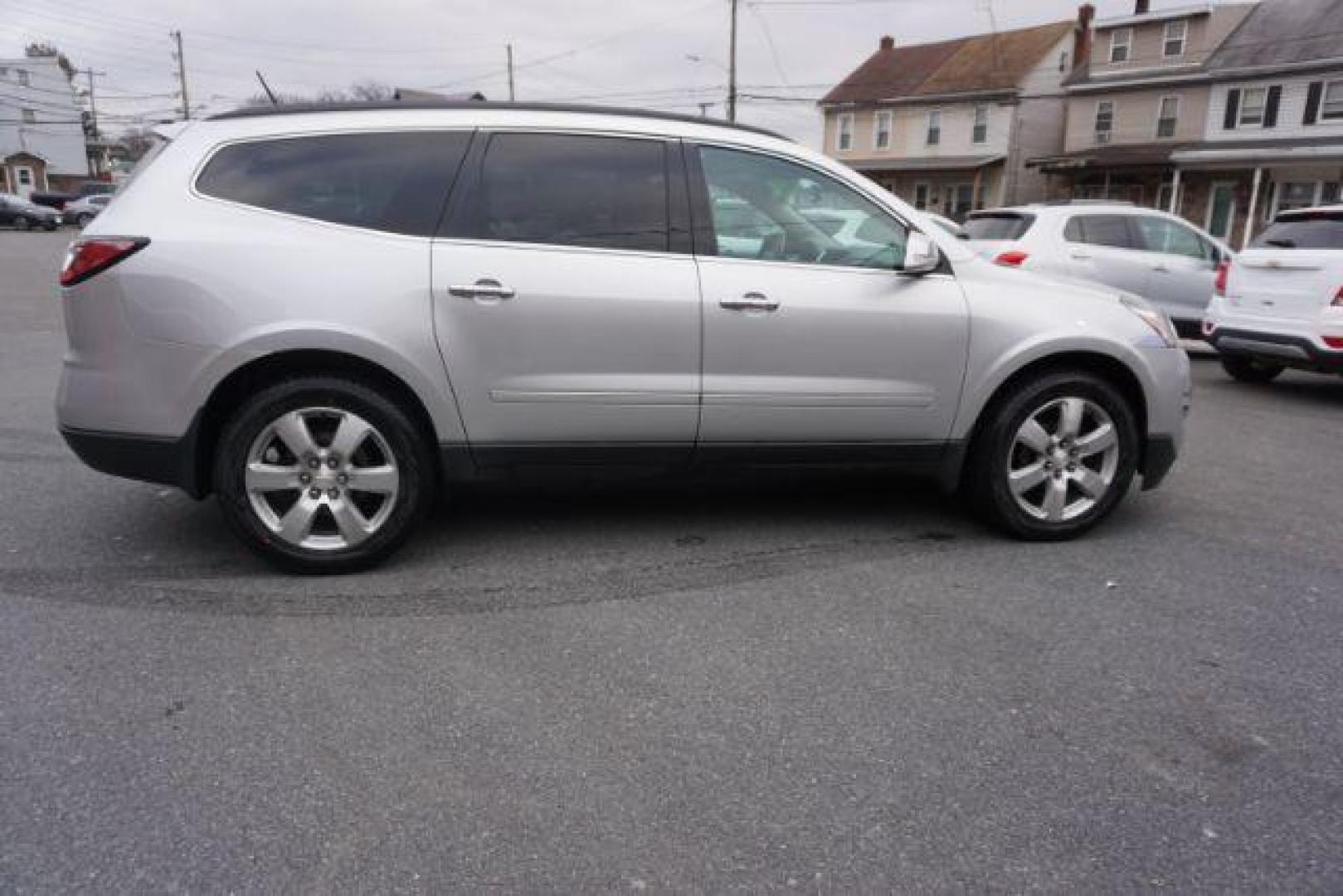 2017 Silver Ice Metallic /Ebony, premium leather Chevrolet Traverse Premier AWD (1GNKVJKD2HJ) with an 3.6L V6 DOHC 24V engine, 6-Speed Automatic transmission, located at 312 Centre Ave, Schuylkill Haven, PA, 17972, (570) 593-5278, 40.638130, -76.177383 - automatic climate control, blind spot monitor, navigation, rear parking sensors, univ garage door opener, aluminum/alloy wheels, leather seats, luggage rack, power driver's seat, power passenger seat, rear bucket seats, towing/camper pkg, driver's seat memory, heated front seats, Bose Premium Stereo - Photo#7