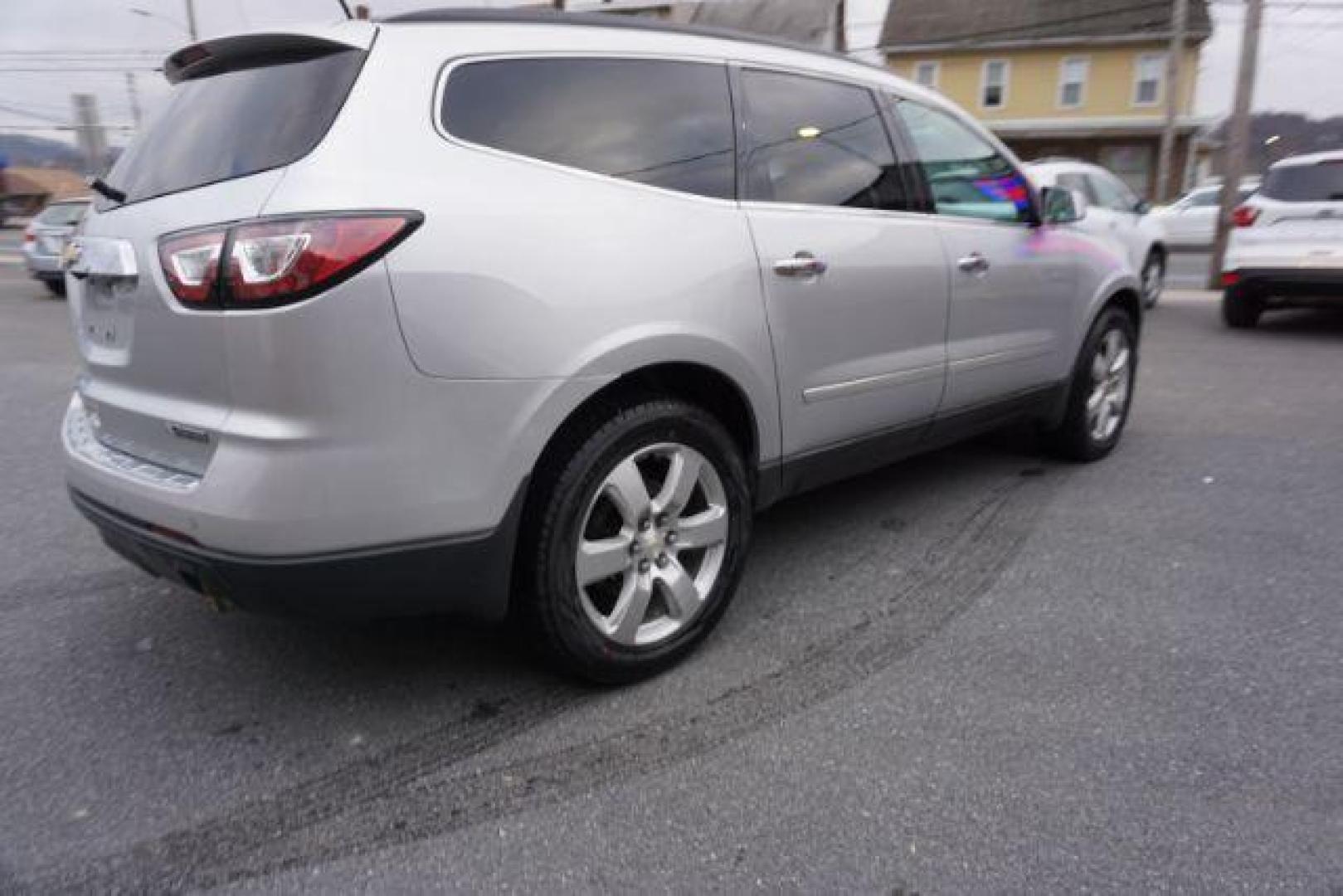 2017 Silver Ice Metallic /Ebony, premium leather Chevrolet Traverse Premier AWD (1GNKVJKD2HJ) with an 3.6L V6 DOHC 24V engine, 6-Speed Automatic transmission, located at 312 Centre Ave, Schuylkill Haven, PA, 17972, (570) 593-5278, 40.638130, -76.177383 - automatic climate control, blind spot monitor, navigation, rear parking sensors, univ garage door opener, aluminum/alloy wheels, leather seats, luggage rack, power driver's seat, power passenger seat, rear bucket seats, towing/camper pkg, driver's seat memory, heated front seats, Bose Premium Stereo - Photo#8