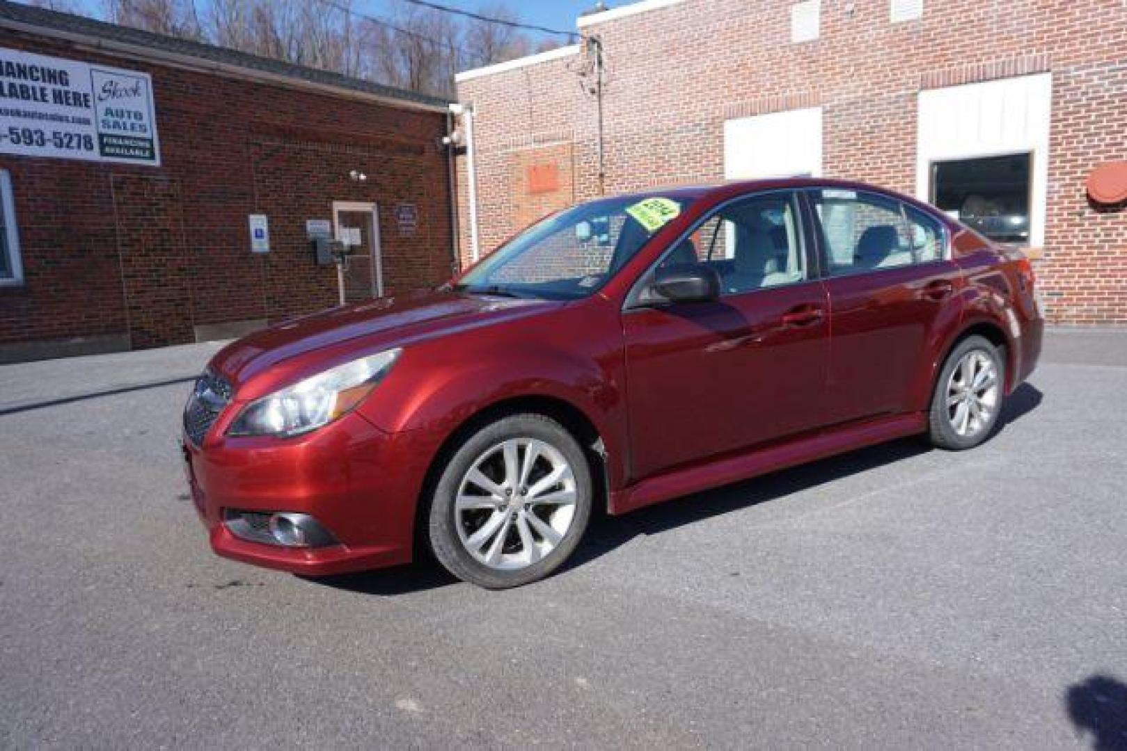 2014 Venetian Red Pearl Subaru Legacy 2.5i (4S3BMBA62E3) with an 2.5L H4 SOHC 16V engine, Continuously Variable Transmission transmission, located at 312 Centre Ave, Schuylkill Haven, PA, 17972, (570) 593-5278, 40.638130, -76.177383 - aluminum/alloy wheels, fog lights, universal garage door opener - Photo#1