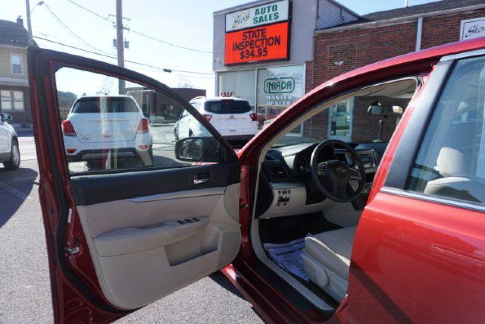 2014 Venetian Red Pearl Subaru Legacy 2.5i (4S3BMBA62E3) with an 2.5L H4 SOHC 16V engine, Continuously Variable Transmission transmission, located at 312 Centre Ave, Schuylkill Haven, PA, 17972, (570) 593-5278, 40.638130, -76.177383 - aluminum/alloy wheels, fog lights, universal garage door opener - Photo#19