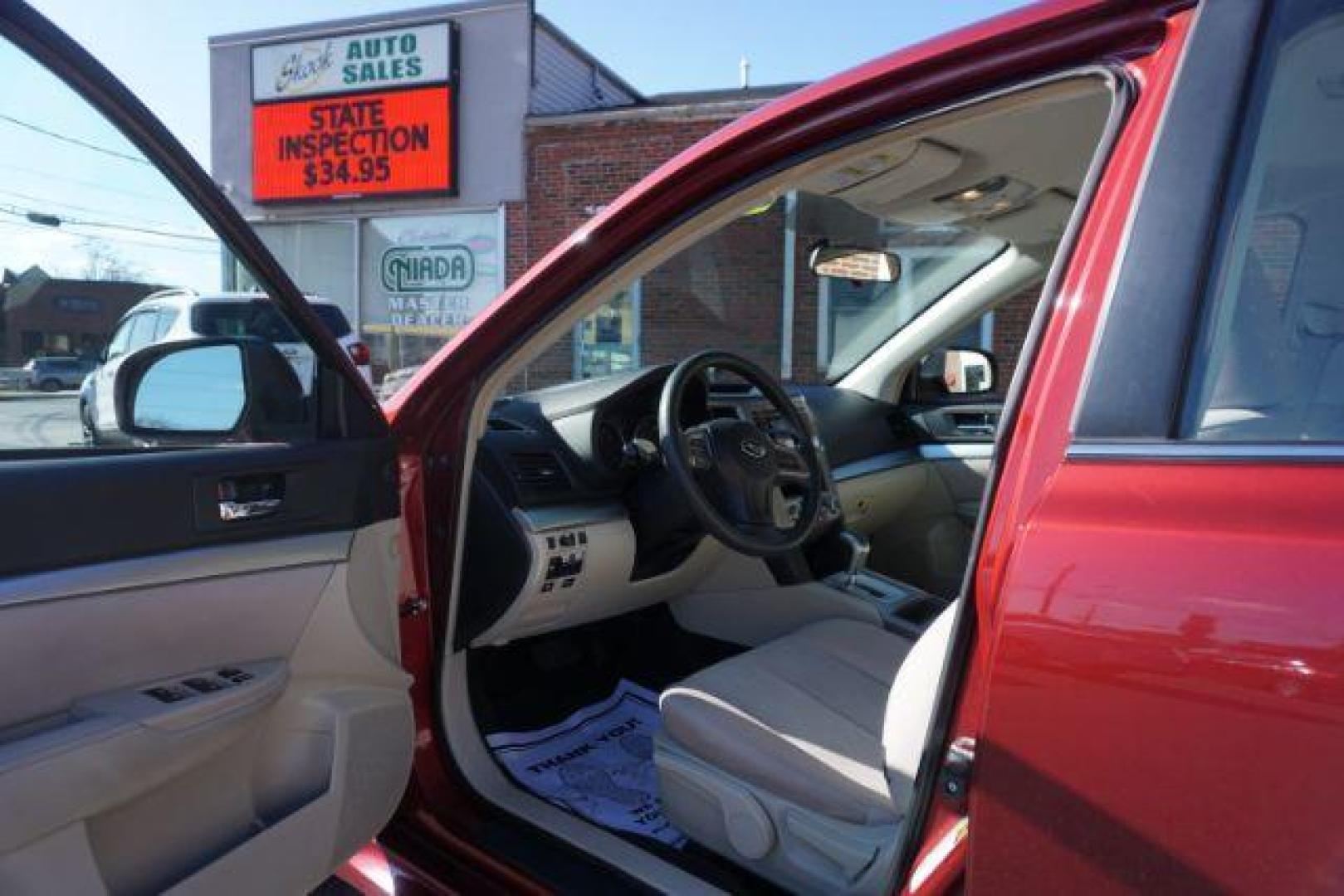 2014 Venetian Red Pearl Subaru Legacy 2.5i (4S3BMBA62E3) with an 2.5L H4 SOHC 16V engine, Continuously Variable Transmission transmission, located at 312 Centre Ave, Schuylkill Haven, PA, 17972, (570) 593-5278, 40.638130, -76.177383 - aluminum/alloy wheels, fog lights, universal garage door opener - Photo#21