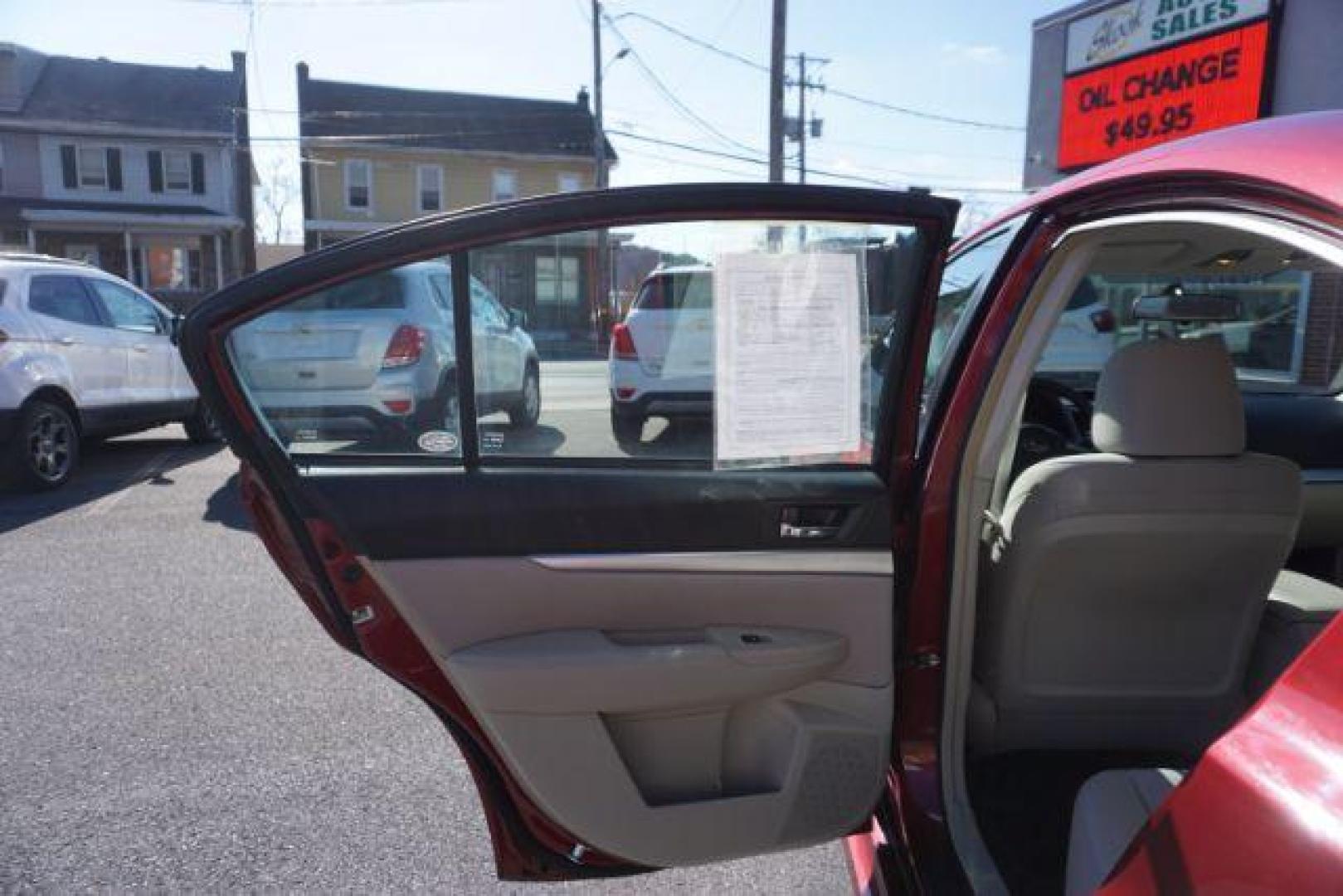 2014 Venetian Red Pearl Subaru Legacy 2.5i (4S3BMBA62E3) with an 2.5L H4 SOHC 16V engine, Continuously Variable Transmission transmission, located at 312 Centre Ave, Schuylkill Haven, PA, 17972, (570) 593-5278, 40.638130, -76.177383 - aluminum/alloy wheels, fog lights, universal garage door opener - Photo#34