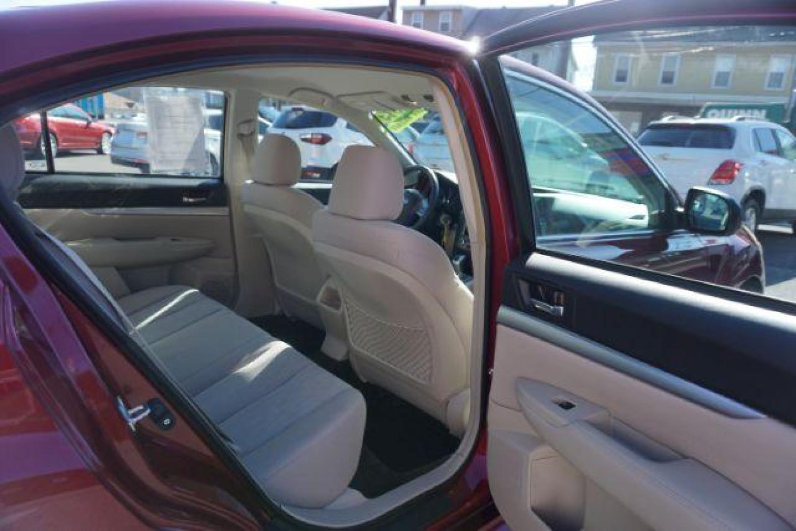 2014 Venetian Red Pearl Subaru Legacy 2.5i (4S3BMBA62E3) with an 2.5L H4 SOHC 16V engine, Continuously Variable Transmission transmission, located at 312 Centre Ave, Schuylkill Haven, PA, 17972, (570) 593-5278, 40.638130, -76.177383 - aluminum/alloy wheels, fog lights, universal garage door opener - Photo#46