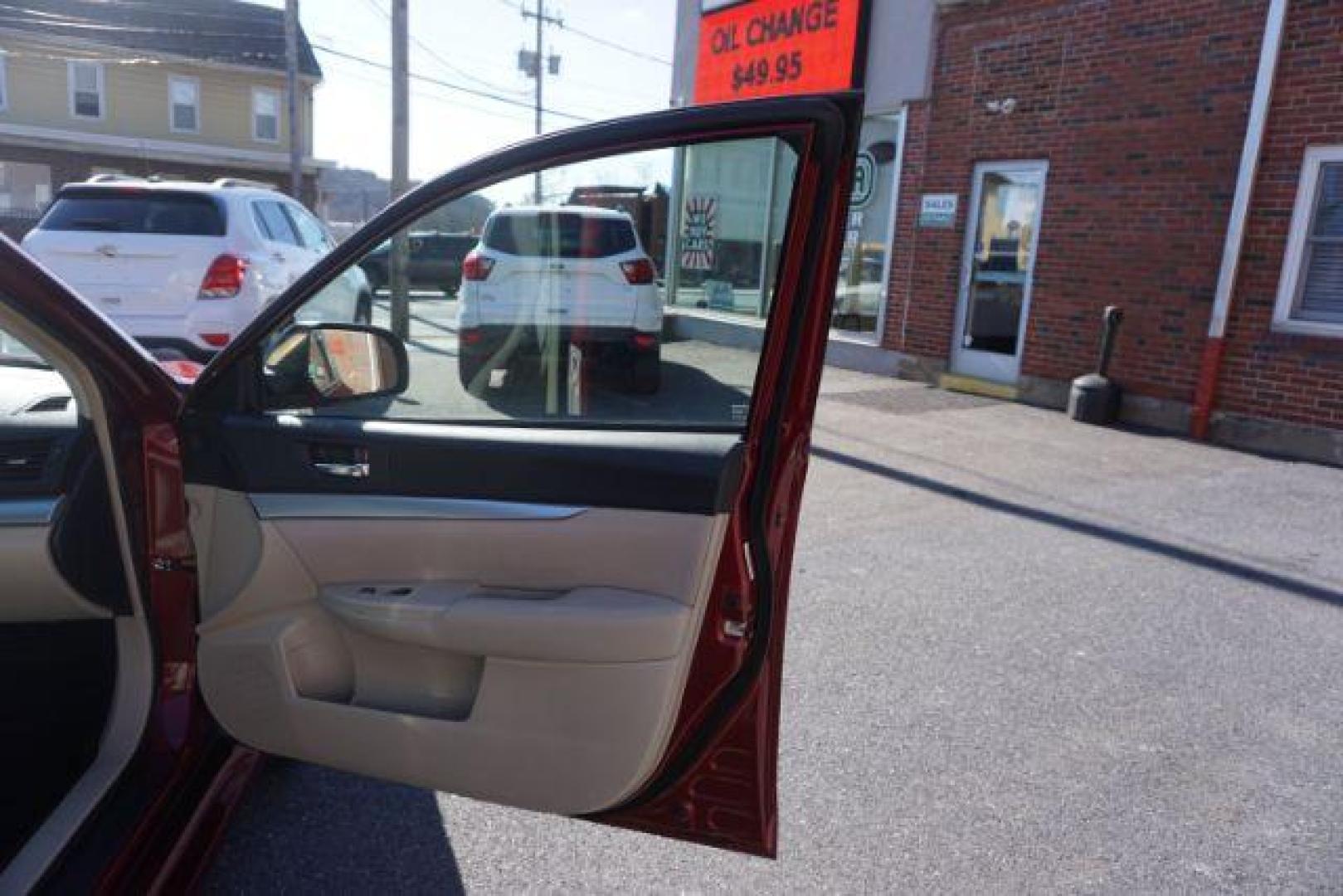 2014 Venetian Red Pearl Subaru Legacy 2.5i (4S3BMBA62E3) with an 2.5L H4 SOHC 16V engine, Continuously Variable Transmission transmission, located at 312 Centre Ave, Schuylkill Haven, PA, 17972, (570) 593-5278, 40.638130, -76.177383 - aluminum/alloy wheels, fog lights, universal garage door opener - Photo#51