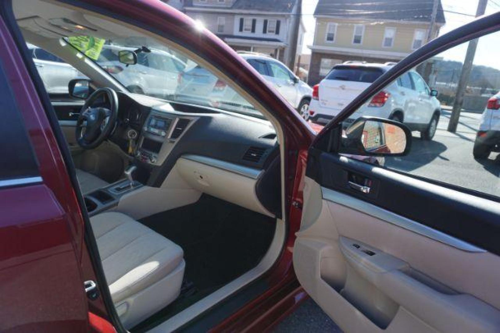 2014 Venetian Red Pearl Subaru Legacy 2.5i (4S3BMBA62E3) with an 2.5L H4 SOHC 16V engine, Continuously Variable Transmission transmission, located at 312 Centre Ave, Schuylkill Haven, PA, 17972, (570) 593-5278, 40.638130, -76.177383 - aluminum/alloy wheels, fog lights, universal garage door opener - Photo#52