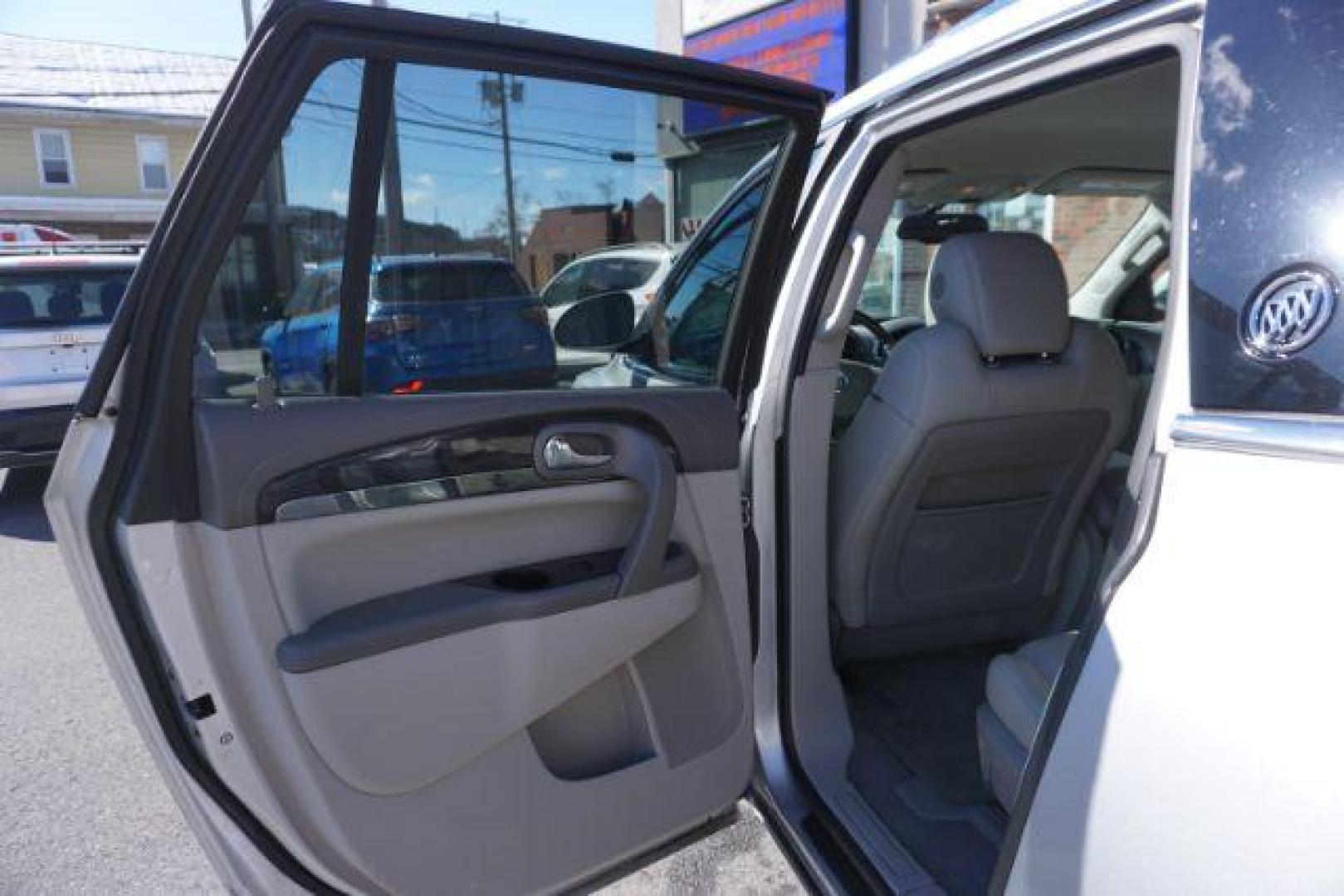 2016 Sparkling Silver Metallic /Light Titanium Seats w/Dark Titanium Interior Acce Buick Enclave Leather AWD (5GAKVBKD9GJ) with an 3.6L V6 DOHC 24V engine, 6-Speed Automatic Overdrive transmission, located at 312 Centre Ave, Schuylkill Haven, PA, 17972, (570) 593-5278, 40.638130, -76.177383 - Bose premium sound, collision avoidance system, lane departure warning, luggage rack, navigation system - Photo#31