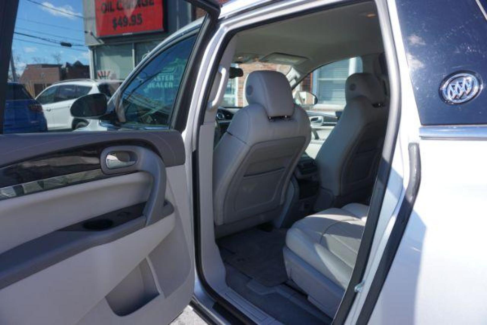 2016 Sparkling Silver Metallic /Light Titanium Seats w/Dark Titanium Interior Acce Buick Enclave Leather AWD (5GAKVBKD9GJ) with an 3.6L V6 DOHC 24V engine, 6-Speed Automatic Overdrive transmission, located at 312 Centre Ave, Schuylkill Haven, PA, 17972, (570) 593-5278, 40.638130, -76.177383 - Bose premium sound, collision avoidance system, lane departure warning, luggage rack, navigation system - Photo#33