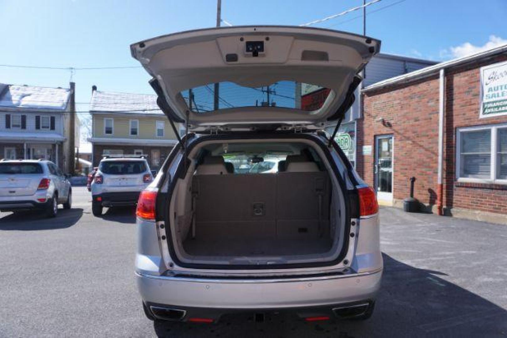 2016 Sparkling Silver Metallic /Light Titanium Seats w/Dark Titanium Interior Acce Buick Enclave Leather AWD (5GAKVBKD9GJ) with an 3.6L V6 DOHC 24V engine, 6-Speed Automatic Overdrive transmission, located at 312 Centre Ave, Schuylkill Haven, PA, 17972, (570) 593-5278, 40.638130, -76.177383 - Bose premium sound, collision avoidance system, lane departure warning, luggage rack, navigation system - Photo#44