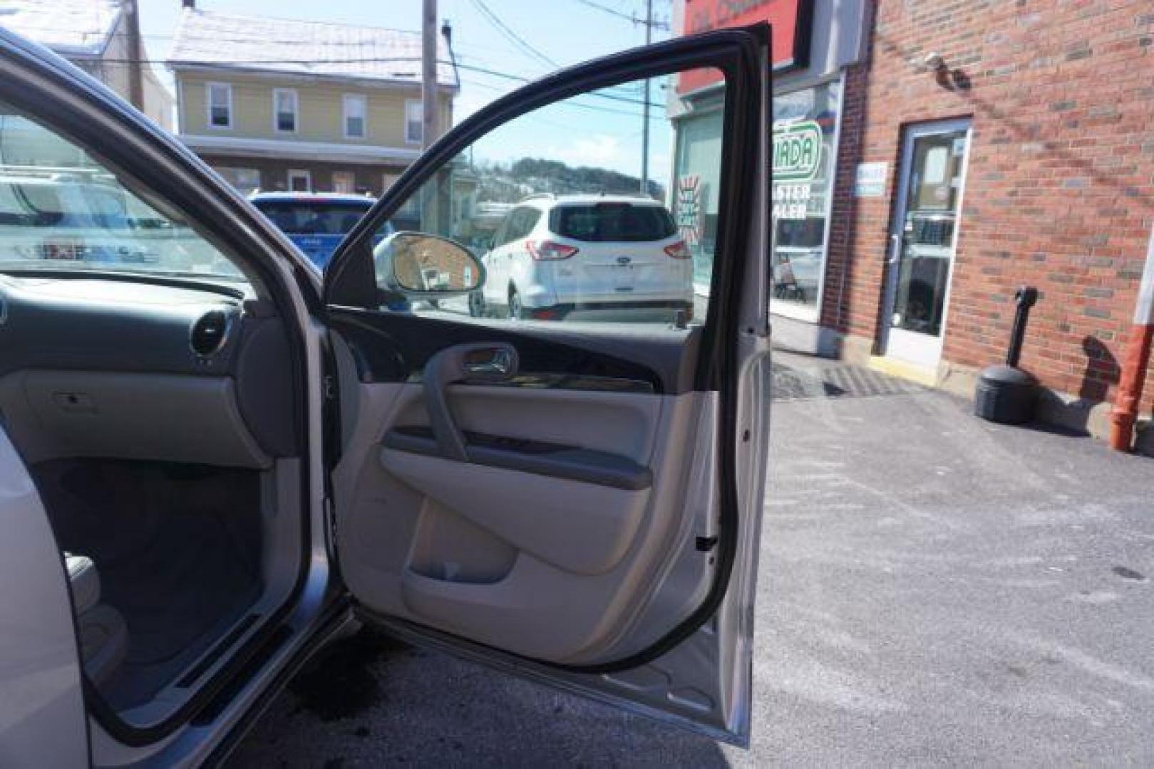 2016 Sparkling Silver Metallic /Light Titanium Seats w/Dark Titanium Interior Acce Buick Enclave Leather AWD (5GAKVBKD9GJ) with an 3.6L V6 DOHC 24V engine, 6-Speed Automatic Overdrive transmission, located at 312 Centre Ave, Schuylkill Haven, PA, 17972, (570) 593-5278, 40.638130, -76.177383 - Bose premium sound, collision avoidance system, lane departure warning, luggage rack, navigation system - Photo#52