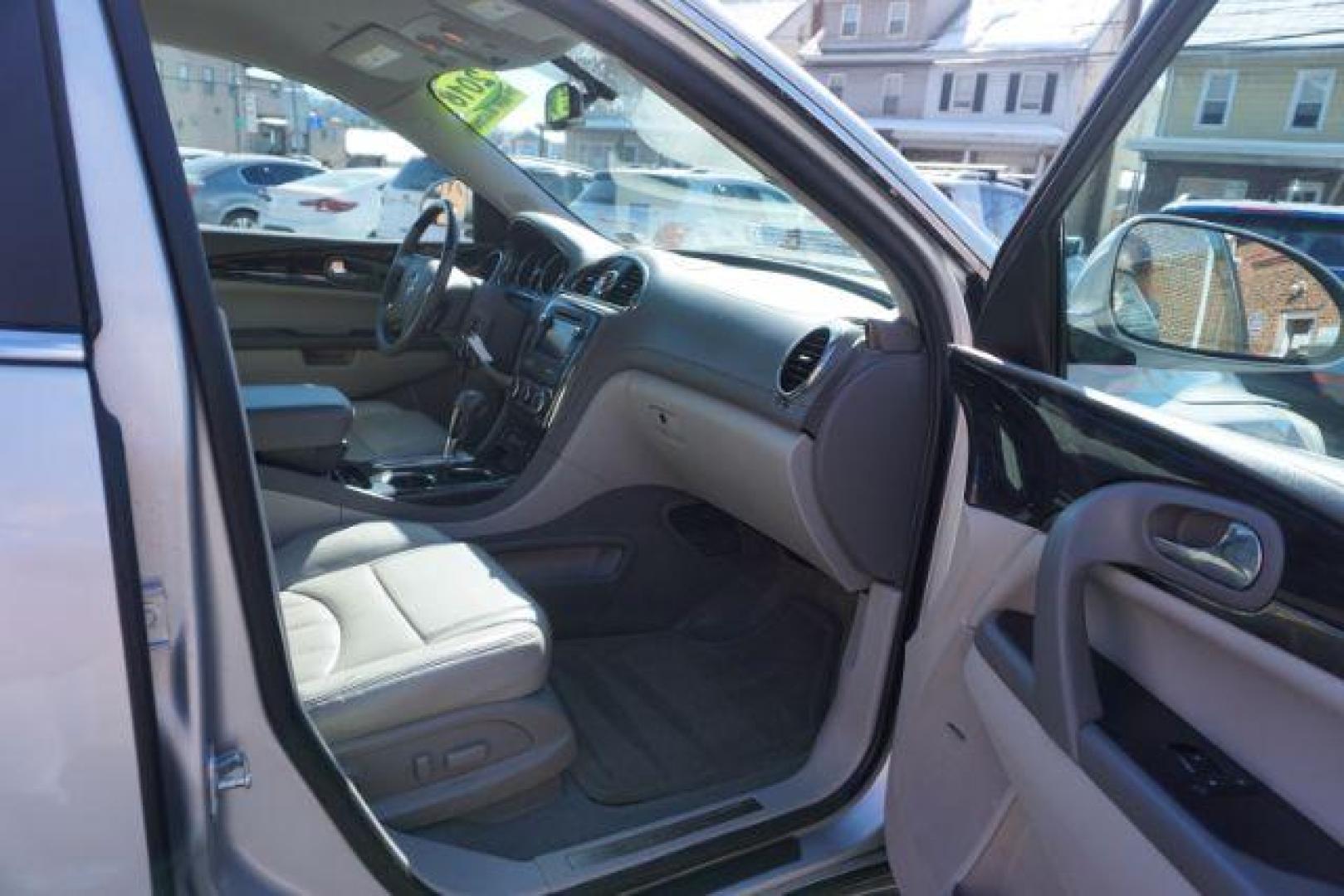 2016 Sparkling Silver Metallic /Light Titanium Seats w/Dark Titanium Interior Acce Buick Enclave Leather AWD (5GAKVBKD9GJ) with an 3.6L V6 DOHC 24V engine, 6-Speed Automatic Overdrive transmission, located at 312 Centre Ave, Schuylkill Haven, PA, 17972, (570) 593-5278, 40.638130, -76.177383 - Bose premium sound, collision avoidance system, lane departure warning, luggage rack, navigation system - Photo#54