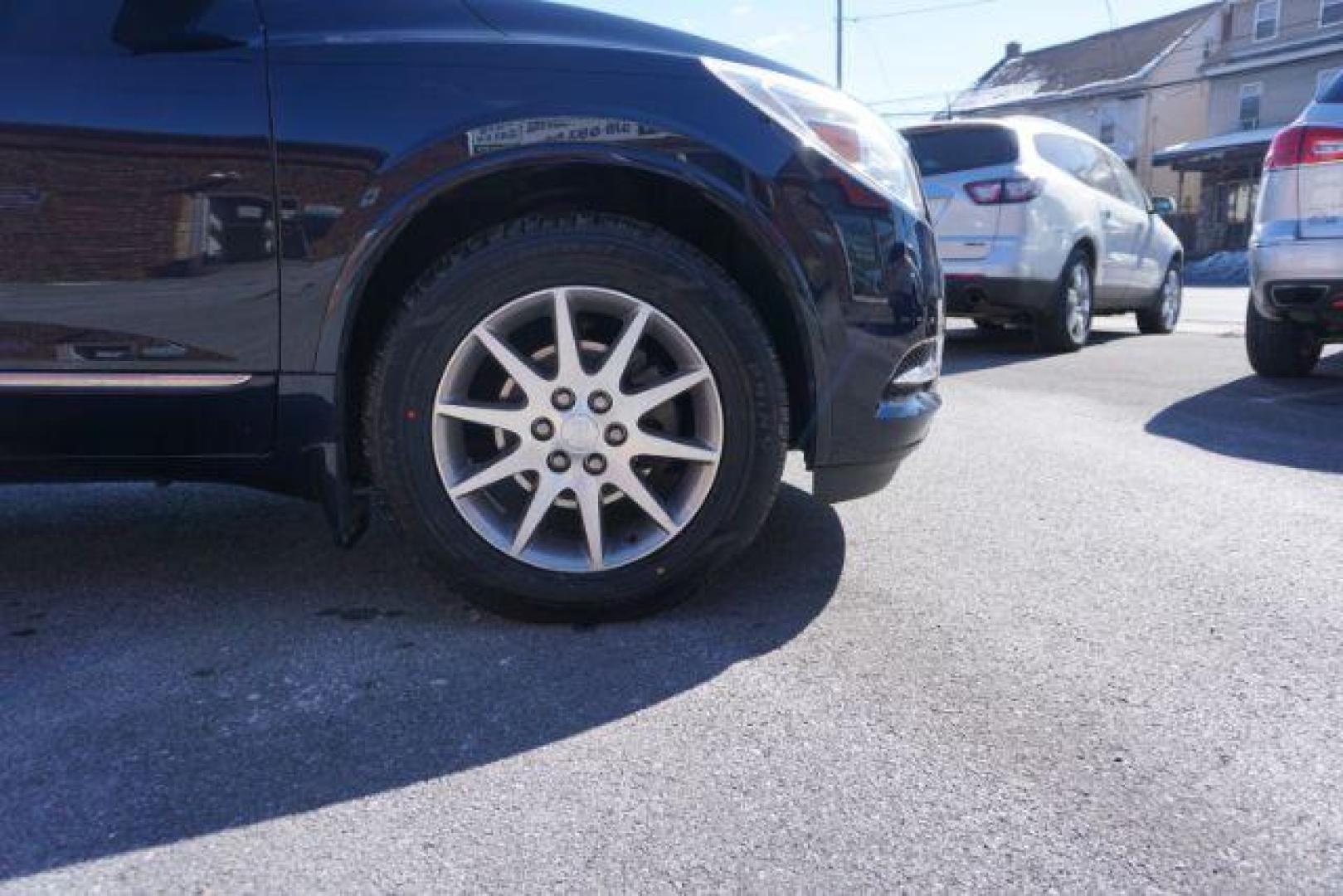 2015 Dark Sapphire Blue Met /Ebony Buick Enclave Leather AWD (5GAKVBKDXFJ) with an 3.6L V6 DOHC 24V engine, 6-Speed Automatic Overdrive transmission, located at 312 Centre Ave, Schuylkill Haven, PA, 17972, (570) 593-5278, 40.638130, -76.177383 - Bose Premium Stereo, Collision Avoidance System, Lane Departure Warning, Navigation System, Power Sunroof, Towing Package - Photo#10