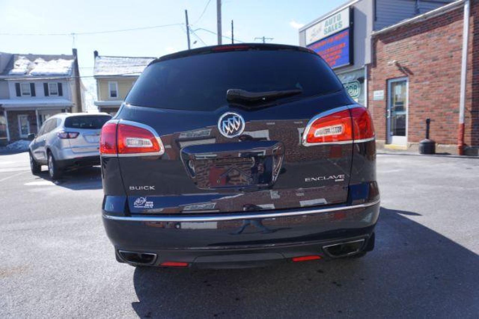 2015 Dark Sapphire Blue Met /Ebony Buick Enclave Leather AWD (5GAKVBKDXFJ) with an 3.6L V6 DOHC 24V engine, 6-Speed Automatic Overdrive transmission, located at 312 Centre Ave, Schuylkill Haven, PA, 17972, (570) 593-5278, 40.638130, -76.177383 - Bose Premium Stereo, Collision Avoidance System, Lane Departure Warning, Navigation System, Power Sunroof, Towing Package - Photo#15