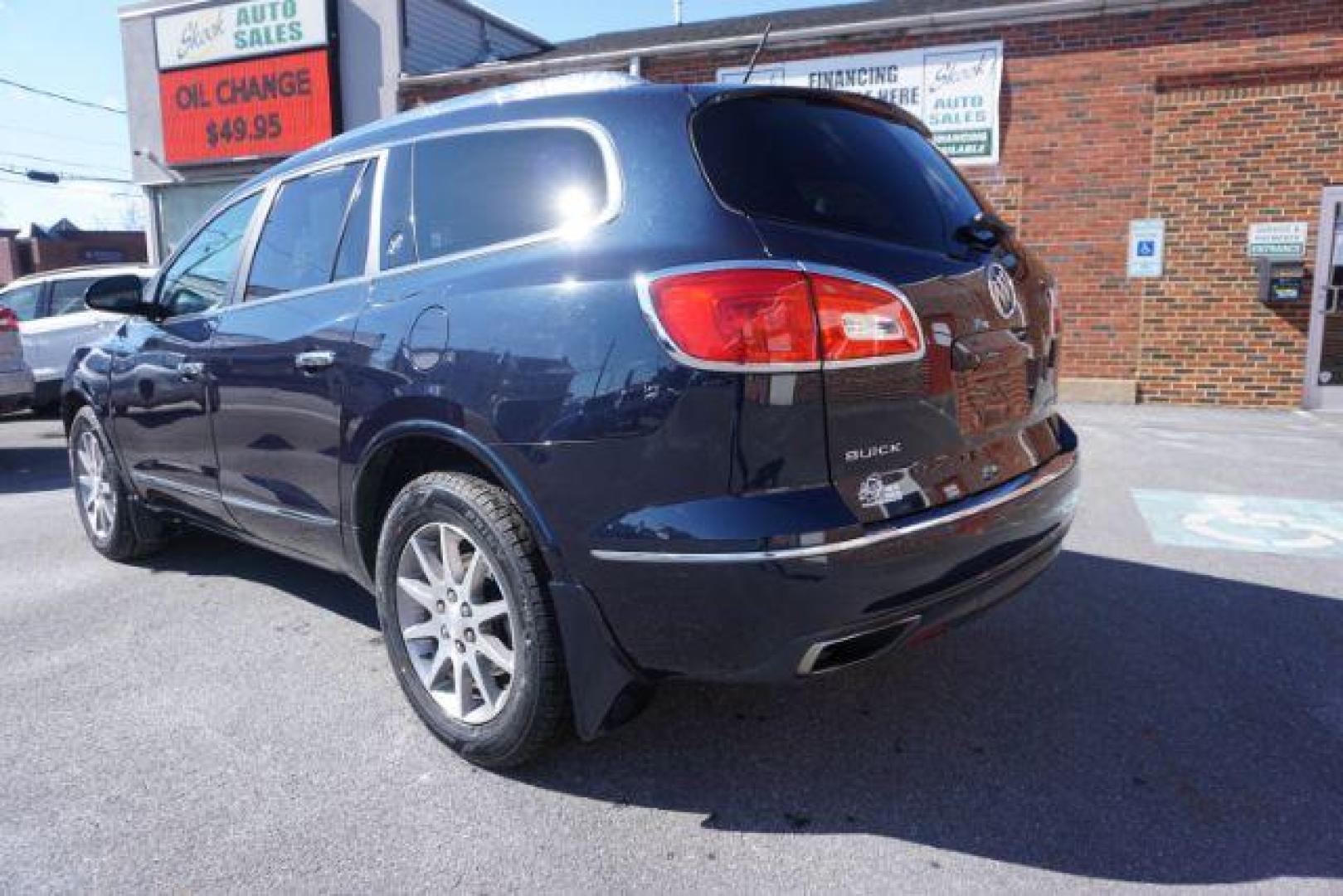 2015 Dark Sapphire Blue Met /Ebony Buick Enclave Leather AWD (5GAKVBKDXFJ) with an 3.6L V6 DOHC 24V engine, 6-Speed Automatic Overdrive transmission, located at 312 Centre Ave, Schuylkill Haven, PA, 17972, (570) 593-5278, 40.638130, -76.177383 - Bose Premium Stereo, Collision Avoidance System, Lane Departure Warning, Navigation System, Power Sunroof, Towing Package - Photo#17