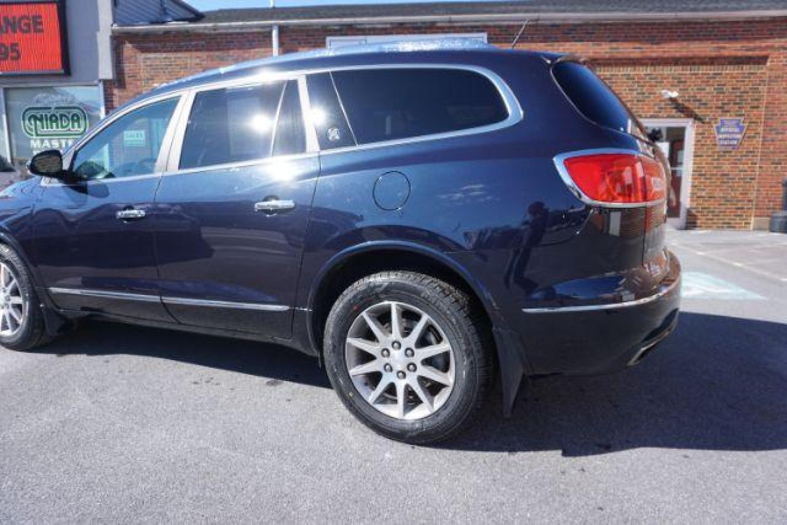 2015 Dark Sapphire Blue Met /Ebony Buick Enclave Leather AWD (5GAKVBKDXFJ) with an 3.6L V6 DOHC 24V engine, 6-Speed Automatic Overdrive transmission, located at 312 Centre Ave, Schuylkill Haven, PA, 17972, (570) 593-5278, 40.638130, -76.177383 - Bose Premium Stereo, Collision Avoidance System, Lane Departure Warning, Navigation System, Power Sunroof, Towing Package - Photo#18