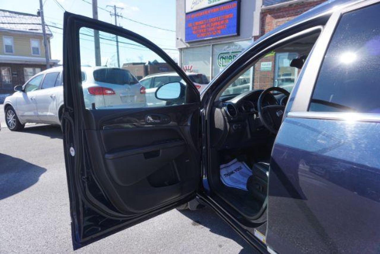 2015 Dark Sapphire Blue Met /Ebony Buick Enclave Leather AWD (5GAKVBKDXFJ) with an 3.6L V6 DOHC 24V engine, 6-Speed Automatic Overdrive transmission, located at 312 Centre Ave, Schuylkill Haven, PA, 17972, (570) 593-5278, 40.638130, -76.177383 - Bose Premium Stereo, Collision Avoidance System, Lane Departure Warning, Navigation System, Power Sunroof, Towing Package - Photo#20