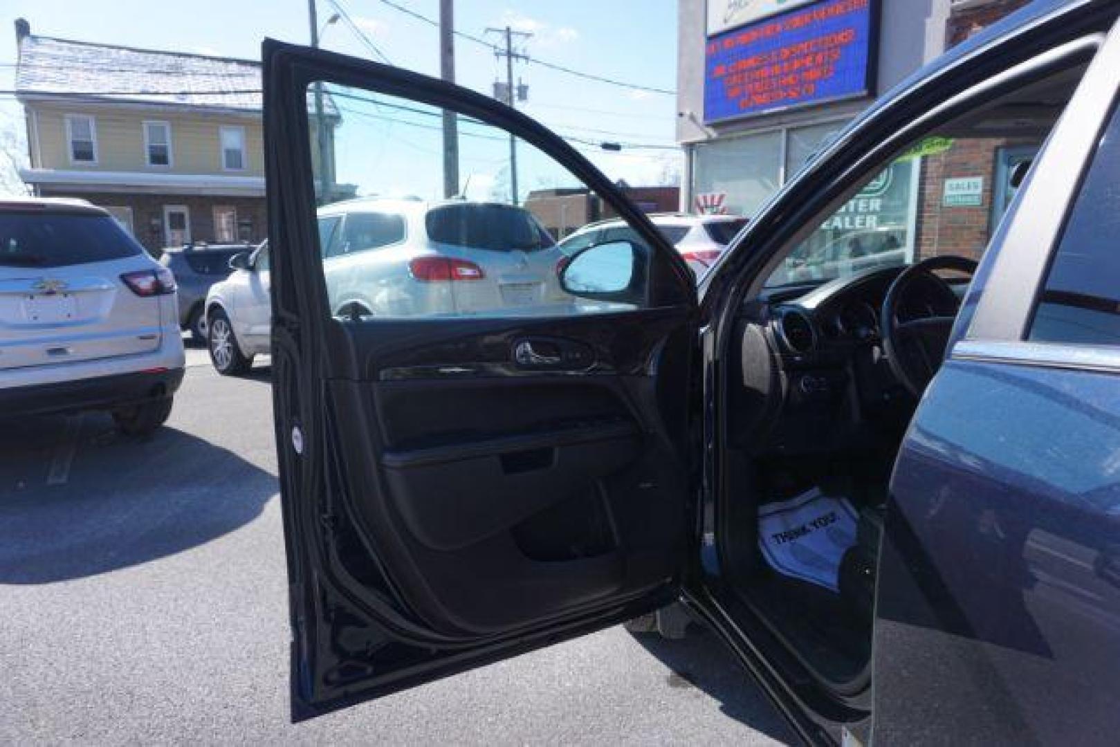 2015 Dark Sapphire Blue Met /Ebony Buick Enclave Leather AWD (5GAKVBKDXFJ) with an 3.6L V6 DOHC 24V engine, 6-Speed Automatic Overdrive transmission, located at 312 Centre Ave, Schuylkill Haven, PA, 17972, (570) 593-5278, 40.638130, -76.177383 - Bose Premium Stereo, Collision Avoidance System, Lane Departure Warning, Navigation System, Power Sunroof, Towing Package - Photo#21