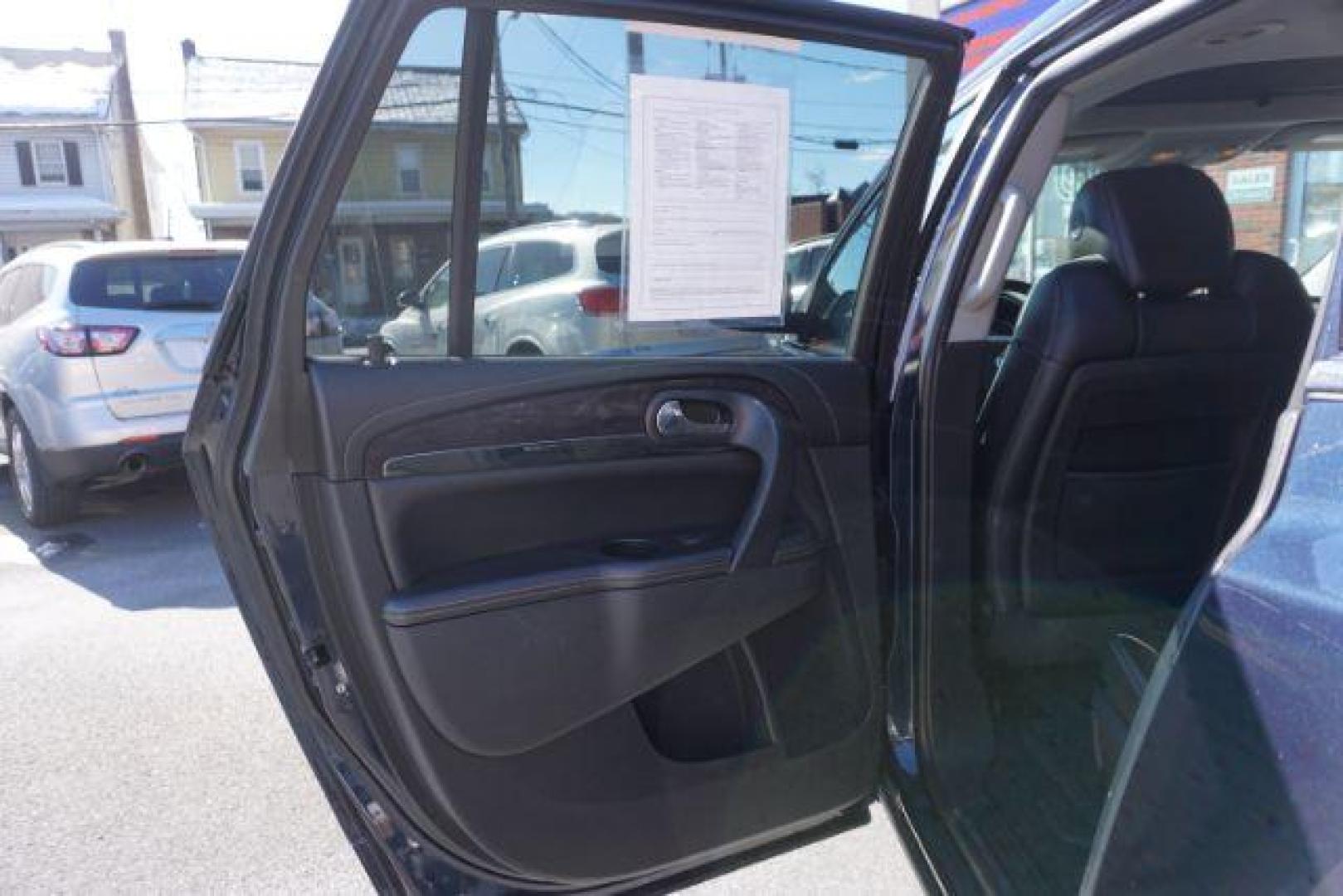 2015 Dark Sapphire Blue Met /Ebony Buick Enclave Leather AWD (5GAKVBKDXFJ) with an 3.6L V6 DOHC 24V engine, 6-Speed Automatic Overdrive transmission, located at 312 Centre Ave, Schuylkill Haven, PA, 17972, (570) 593-5278, 40.638130, -76.177383 - Bose Premium Stereo, Collision Avoidance System, Lane Departure Warning, Navigation System, Power Sunroof, Towing Package - Photo#35