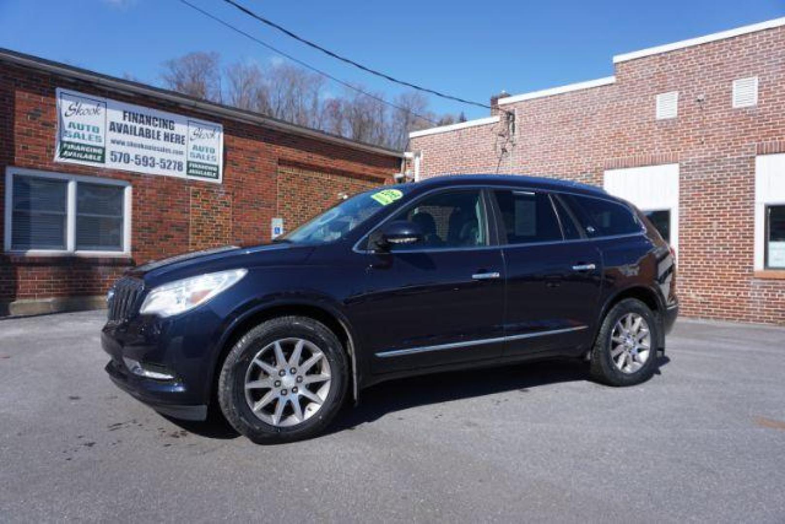 2015 Dark Sapphire Blue Met /Ebony Buick Enclave Leather AWD (5GAKVBKDXFJ) with an 3.6L V6 DOHC 24V engine, 6-Speed Automatic Overdrive transmission, located at 312 Centre Ave, Schuylkill Haven, PA, 17972, (570) 593-5278, 40.638130, -76.177383 - Bose Premium Stereo, Collision Avoidance System, Lane Departure Warning, Navigation System, Power Sunroof, Towing Package - Photo#3