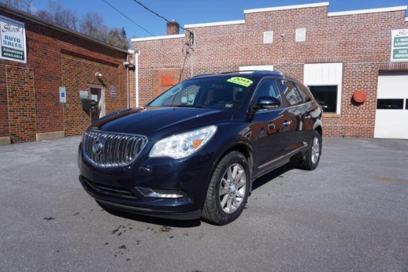 2015 Dark Sapphire Blue Met /Ebony Buick Enclave Leather AWD (5GAKVBKDXFJ) with an 3.6L V6 DOHC 24V engine, 6-Speed Automatic Overdrive transmission, located at 312 Centre Ave, Schuylkill Haven, PA, 17972, (570) 593-5278, 40.638130, -76.177383 - Bose Premium Stereo, Collision Avoidance System, Lane Departure Warning, Navigation System, Power Sunroof, Towing Package - Photo#4