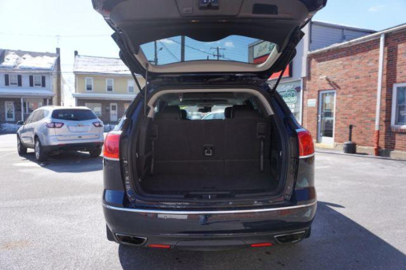 2015 Dark Sapphire Blue Met /Ebony Buick Enclave Leather AWD (5GAKVBKDXFJ) with an 3.6L V6 DOHC 24V engine, 6-Speed Automatic Overdrive transmission, located at 312 Centre Ave, Schuylkill Haven, PA, 17972, (570) 593-5278, 40.638130, -76.177383 - Bose Premium Stereo, Collision Avoidance System, Lane Departure Warning, Navigation System, Power Sunroof, Towing Package - Photo#49