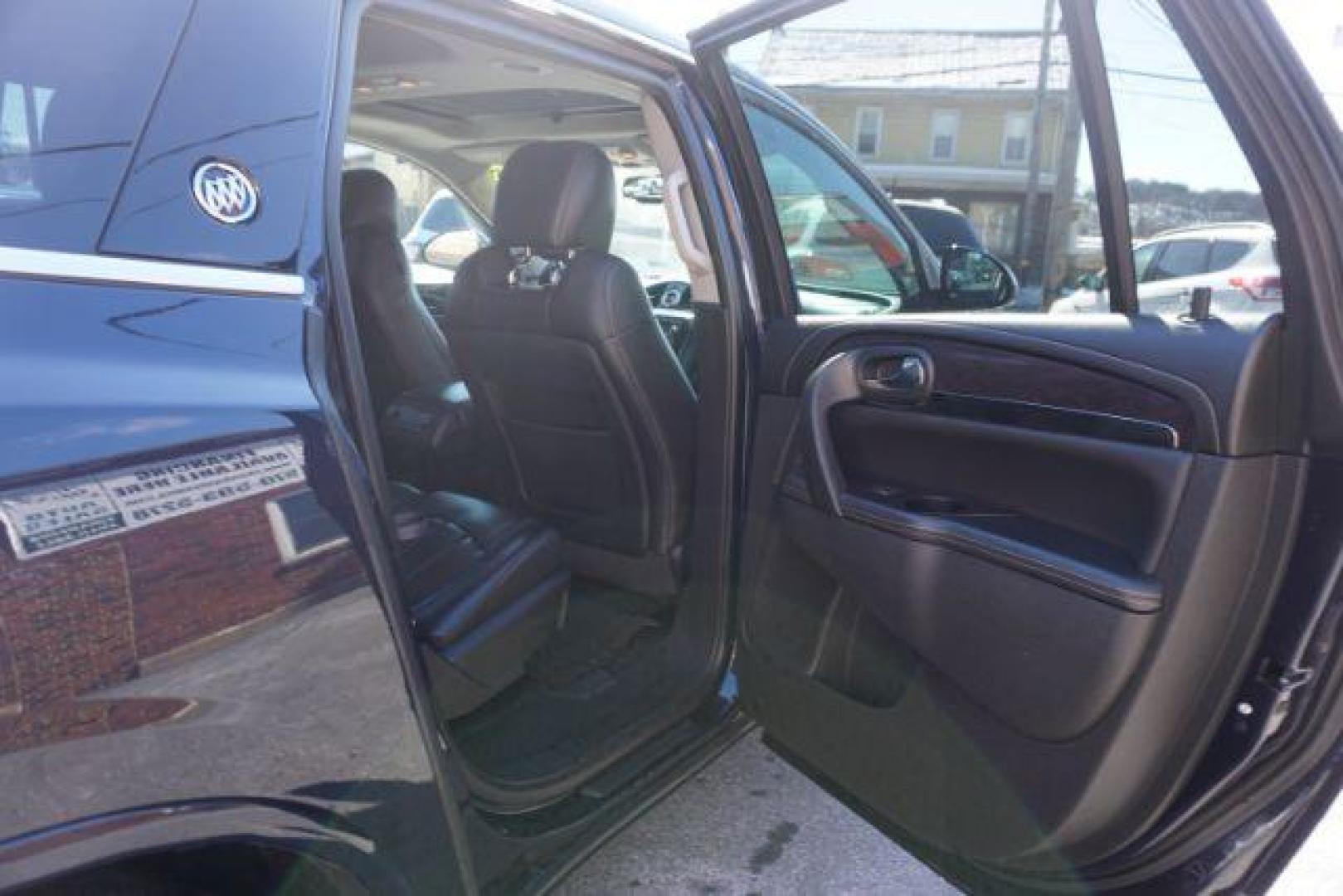 2015 Dark Sapphire Blue Met /Ebony Buick Enclave Leather AWD (5GAKVBKDXFJ) with an 3.6L V6 DOHC 24V engine, 6-Speed Automatic Overdrive transmission, located at 312 Centre Ave, Schuylkill Haven, PA, 17972, (570) 593-5278, 40.638130, -76.177383 - Bose Premium Stereo, Collision Avoidance System, Lane Departure Warning, Navigation System, Power Sunroof, Towing Package - Photo#50