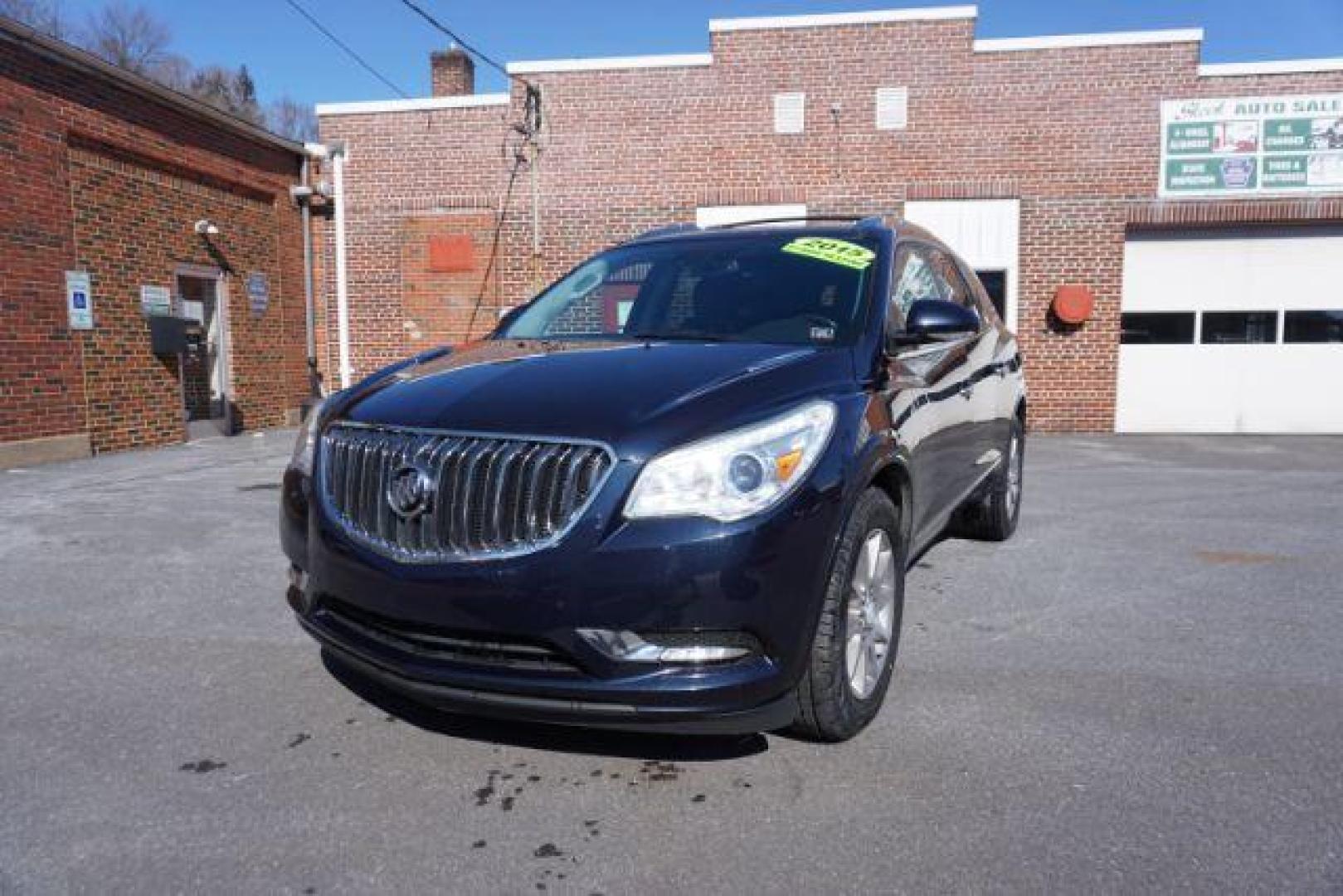 2015 Dark Sapphire Blue Met /Ebony Buick Enclave Leather AWD (5GAKVBKDXFJ) with an 3.6L V6 DOHC 24V engine, 6-Speed Automatic Overdrive transmission, located at 312 Centre Ave, Schuylkill Haven, PA, 17972, (570) 593-5278, 40.638130, -76.177383 - Bose Premium Stereo, Collision Avoidance System, Lane Departure Warning, Navigation System, Power Sunroof, Towing Package - Photo#5