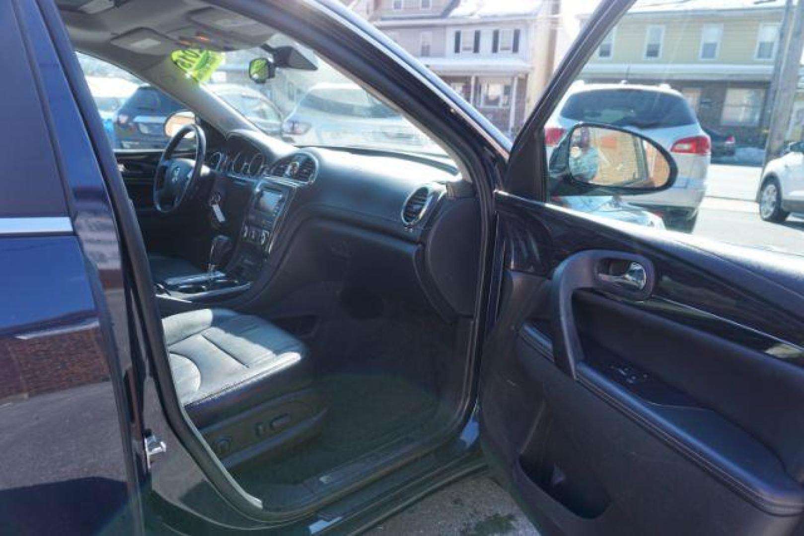 2015 Dark Sapphire Blue Met /Ebony Buick Enclave Leather AWD (5GAKVBKDXFJ) with an 3.6L V6 DOHC 24V engine, 6-Speed Automatic Overdrive transmission, located at 312 Centre Ave, Schuylkill Haven, PA, 17972, (570) 593-5278, 40.638130, -76.177383 - Bose Premium Stereo, Collision Avoidance System, Lane Departure Warning, Navigation System, Power Sunroof, Towing Package - Photo#60