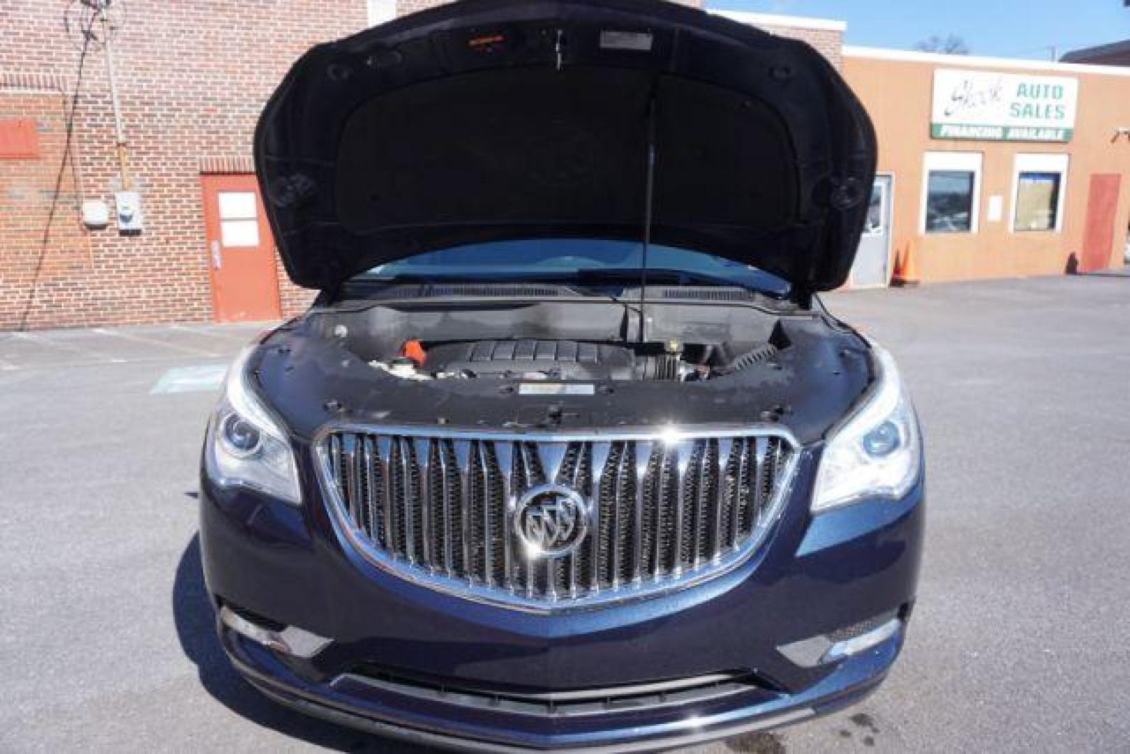 2015 Dark Sapphire Blue Met /Ebony Buick Enclave Leather AWD (5GAKVBKDXFJ) with an 3.6L V6 DOHC 24V engine, 6-Speed Automatic Overdrive transmission, located at 312 Centre Ave, Schuylkill Haven, PA, 17972, (570) 593-5278, 40.638130, -76.177383 - Bose Premium Stereo, Collision Avoidance System, Lane Departure Warning, Navigation System, Power Sunroof, Towing Package - Photo#66